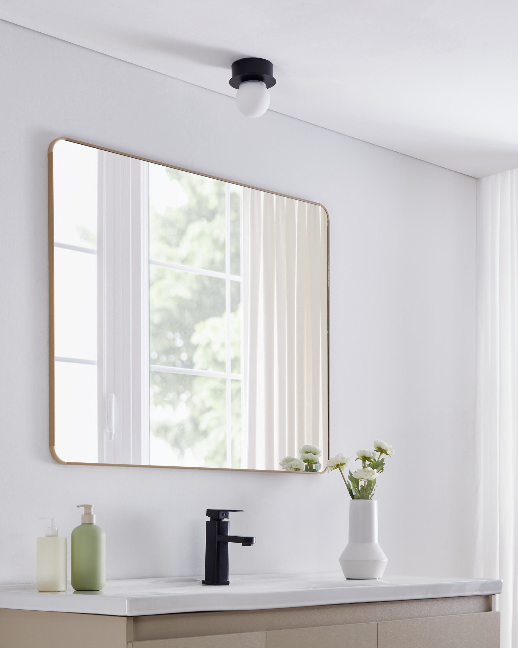 EGLO Deckenleuchte »MOSIANO Wand- / Deckenlampe - Stahl - LED - 1X3,3W - IP44« LED-Modul 1 Stk. Warmweiß