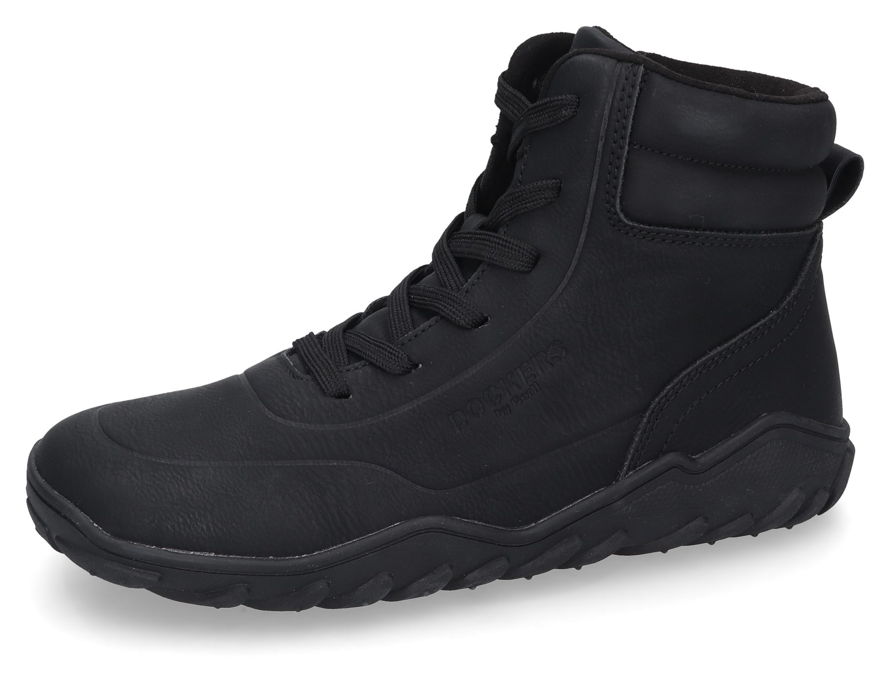 Schnürboots, Barfußschuh, High Top Sneaker mit Leight Weight Sohle