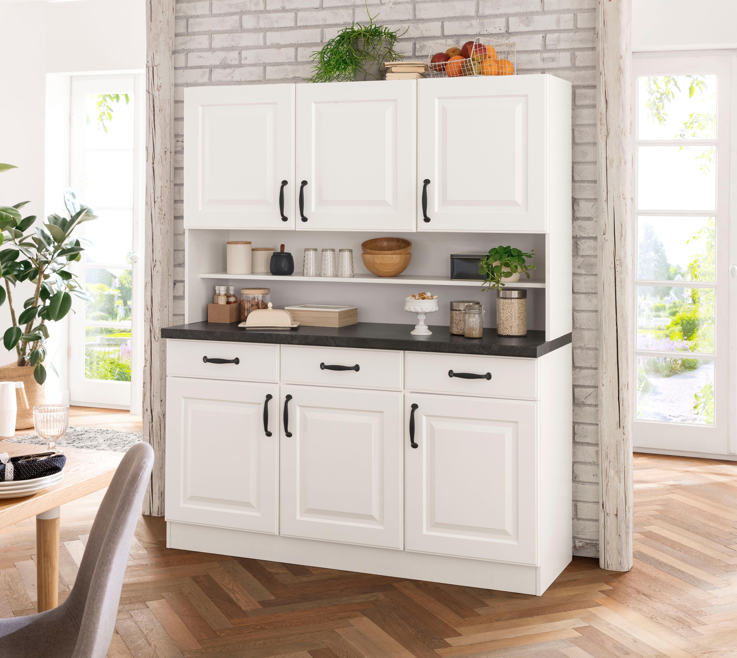 wiho Küchen Küchenbuffet »Erla« 150 cm breit mit Kassettenfront günstig online kaufen