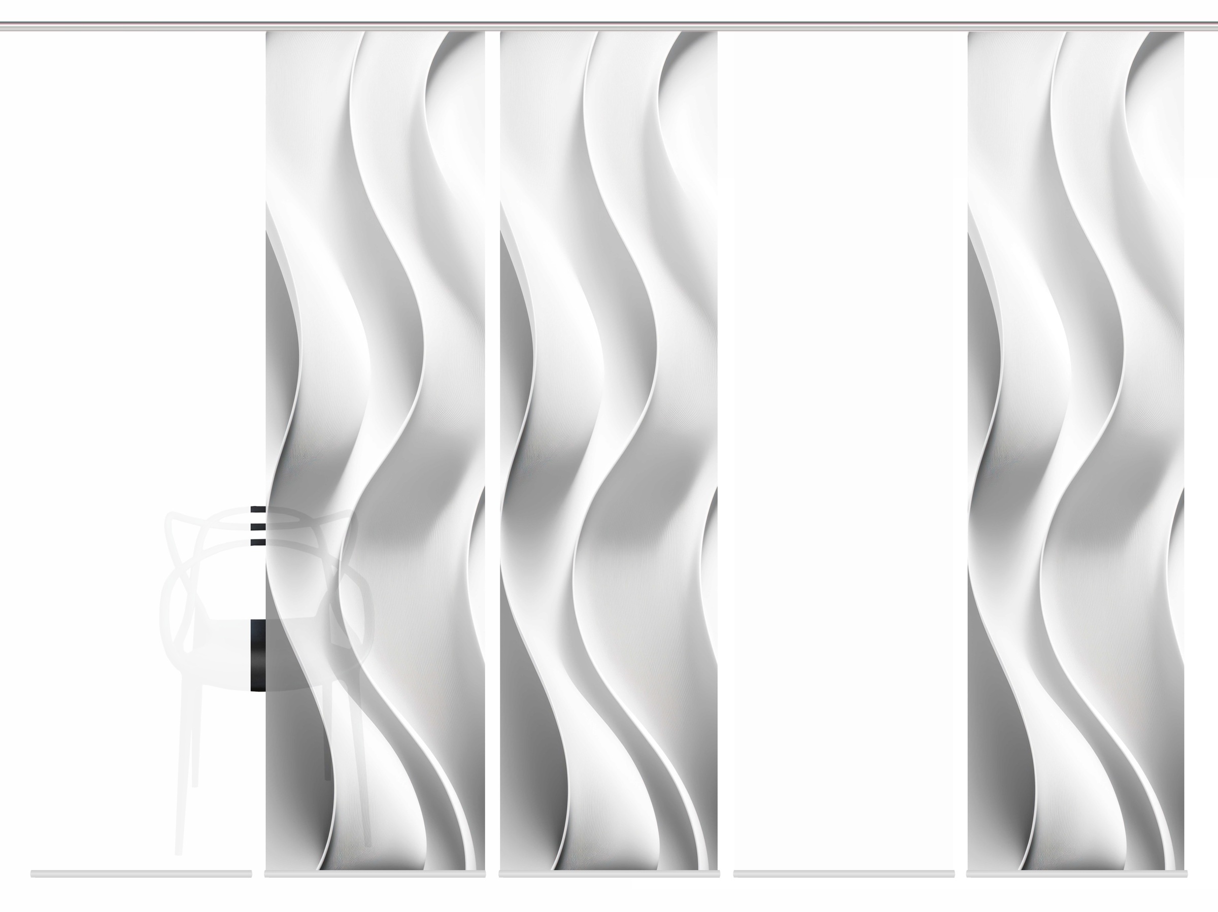 HOME WOHNIDEEN Schiebegardine »JAIR« Paneelwagen 5 Stk. tlg. SCHIEBEVORHANG günstig online kaufen