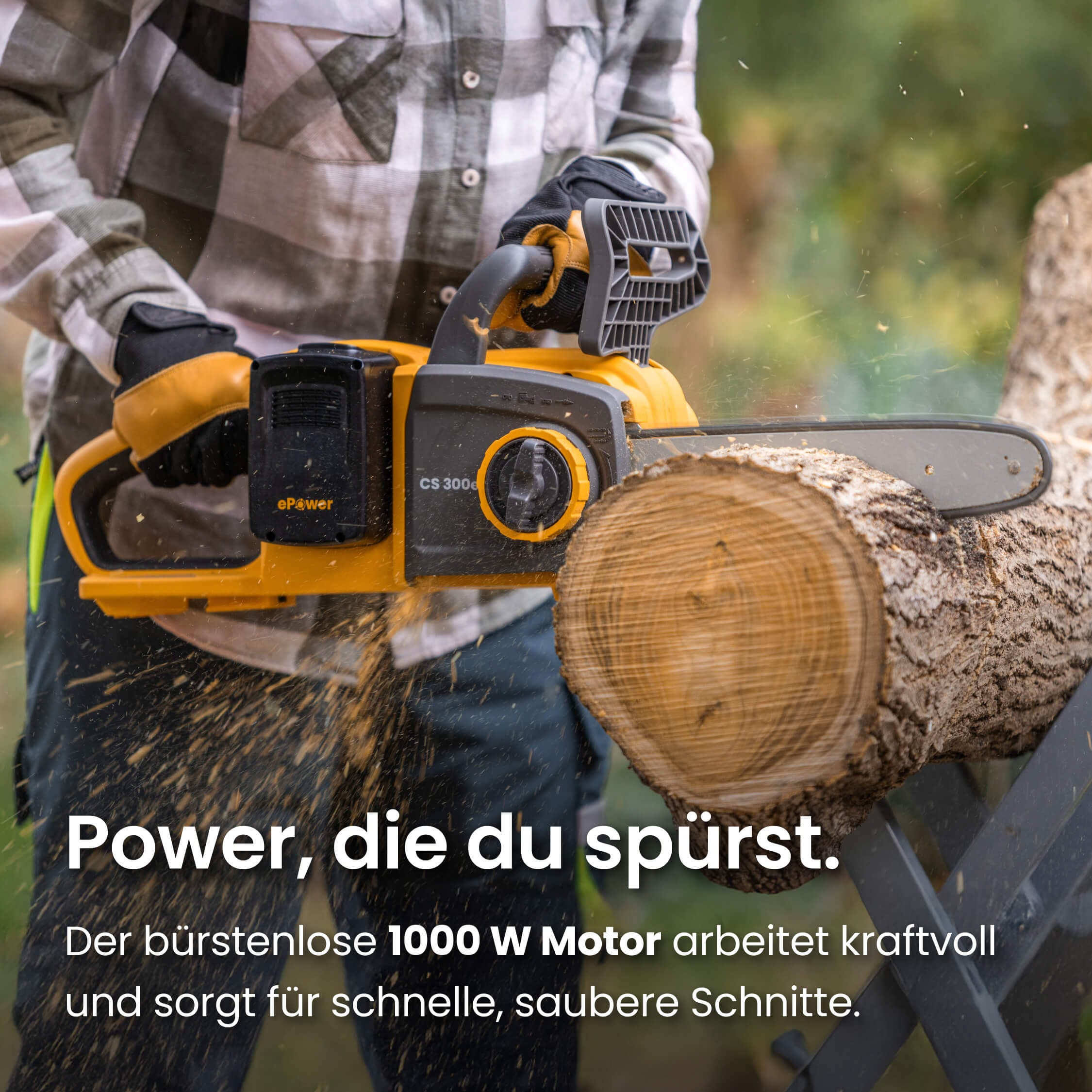 STIGA GARDEN Akku-Kettensäge »CS 300e« 12" Schwert, inkl. 2x 4 Ah Akku und Ladegerät