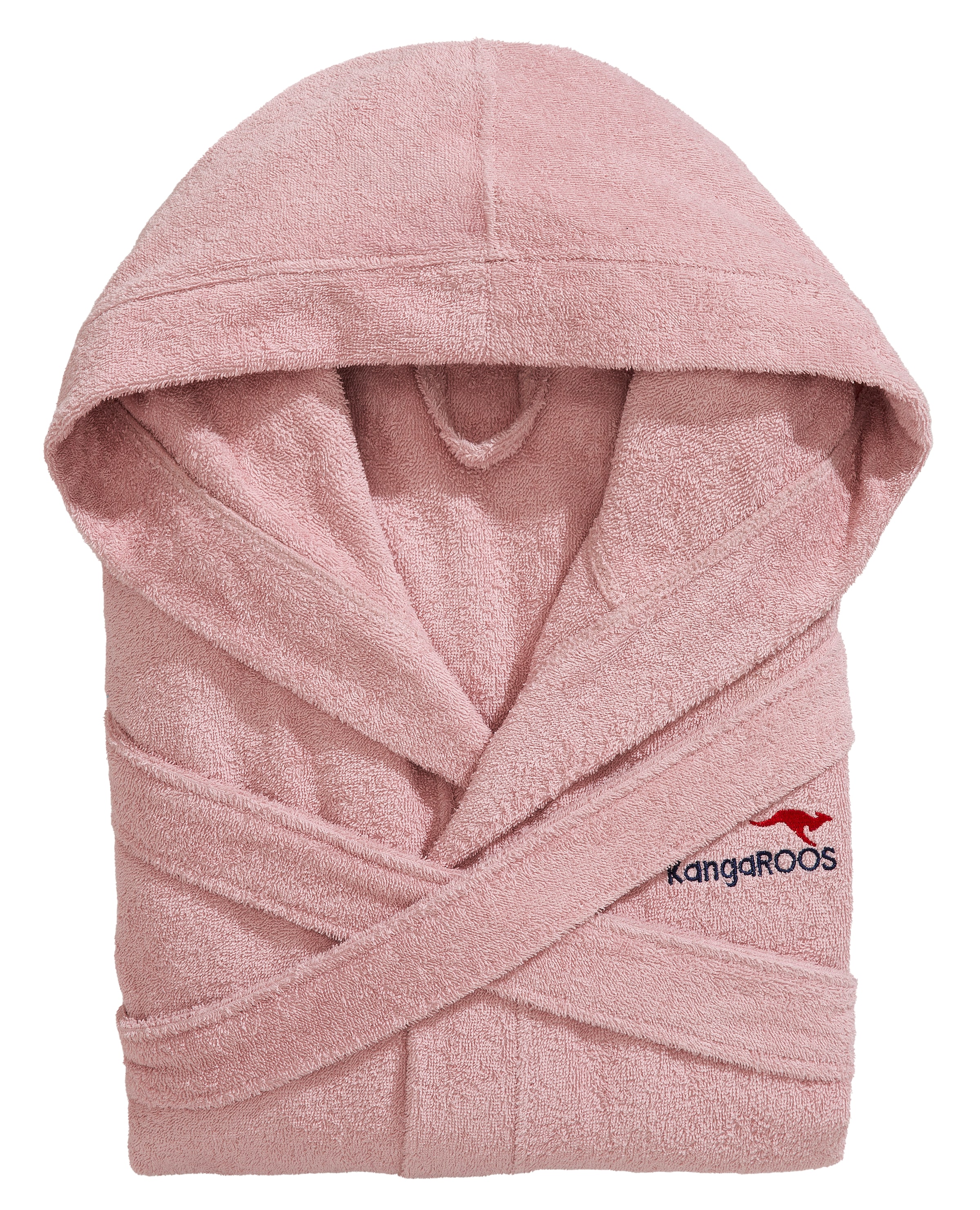 KangaROOS Unisex-Bademantel »Cassidy, für Damen & Herren, Standardlänge & Überlänge« 1 Stk. mit Taschen, Männer und Frauen, Baumwolle, Reise, Hotel, Sauna, S-3XL