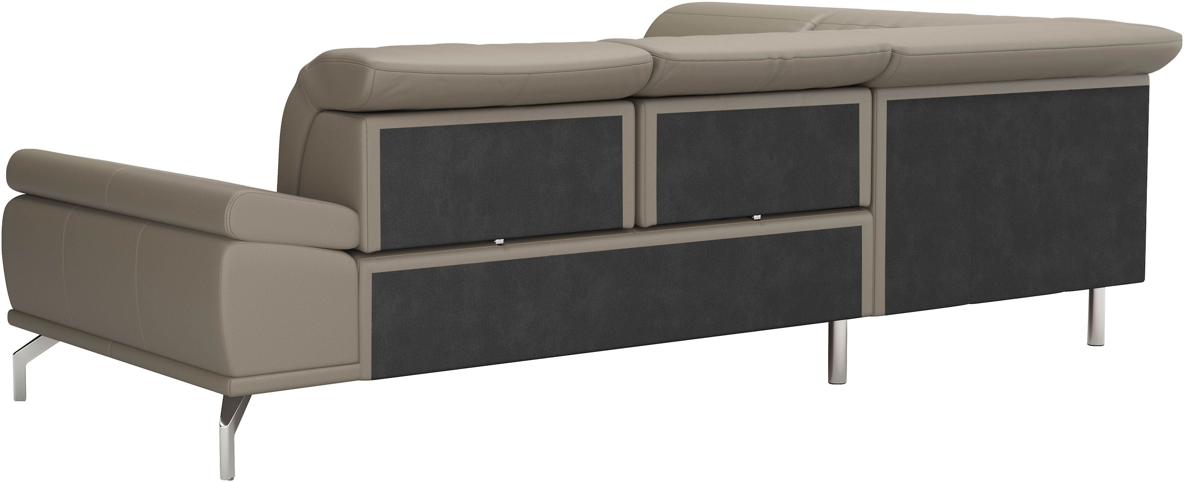 Places of Style Ecksofa »Caluna«, Inkl.Sitztiefenverstellung, wahlweise mit Kopf- und Armteilverstellung