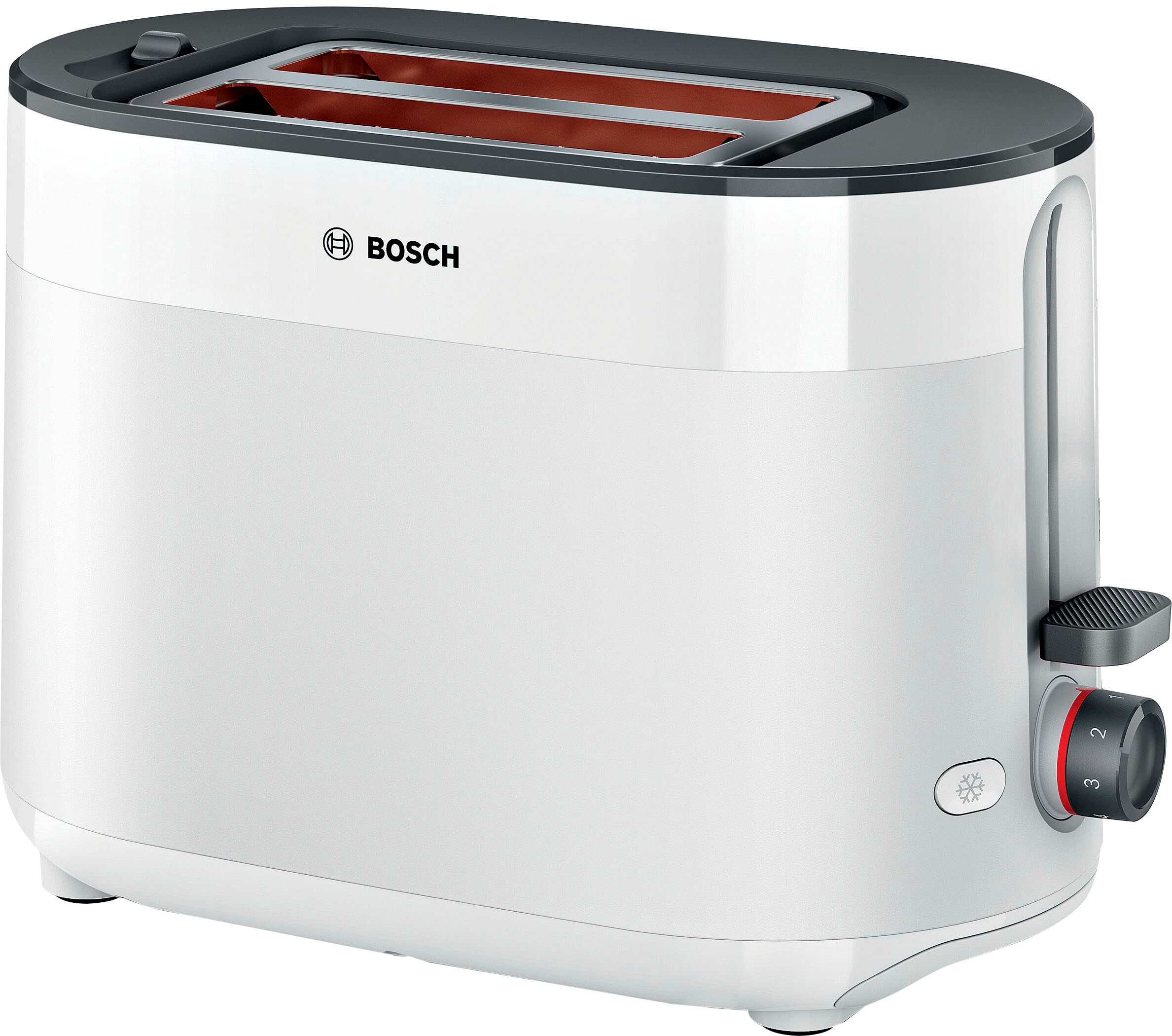 BOSCH Toaster »MyMoment TAT2M121« 2 Schlitze für 2 Scheiben 950 W integrier günstig online kaufen