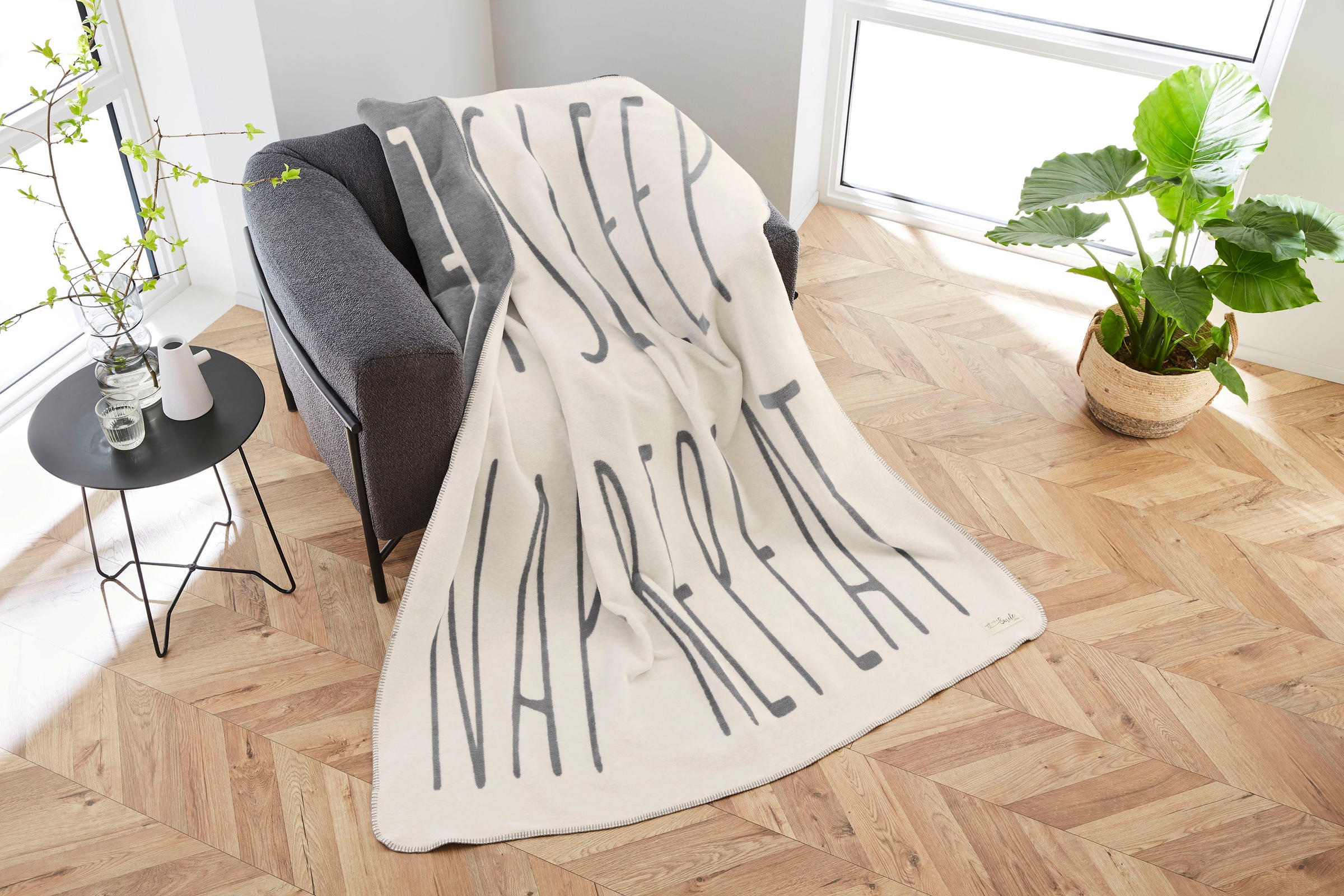 s.Oliver Wohndecke »Jacquard Decke s.Oliver«, schlicht, Kuscheldecke