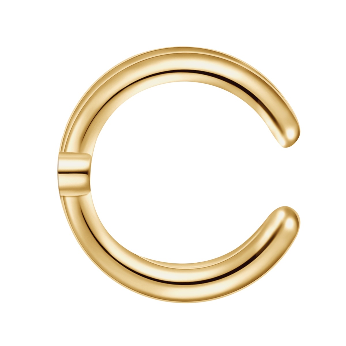 Glanzstücke München Ohrklemme »GSM1278«, (1 tlg.), Ohrklemme Sterling Silber gelbgold Zirkonia weiß