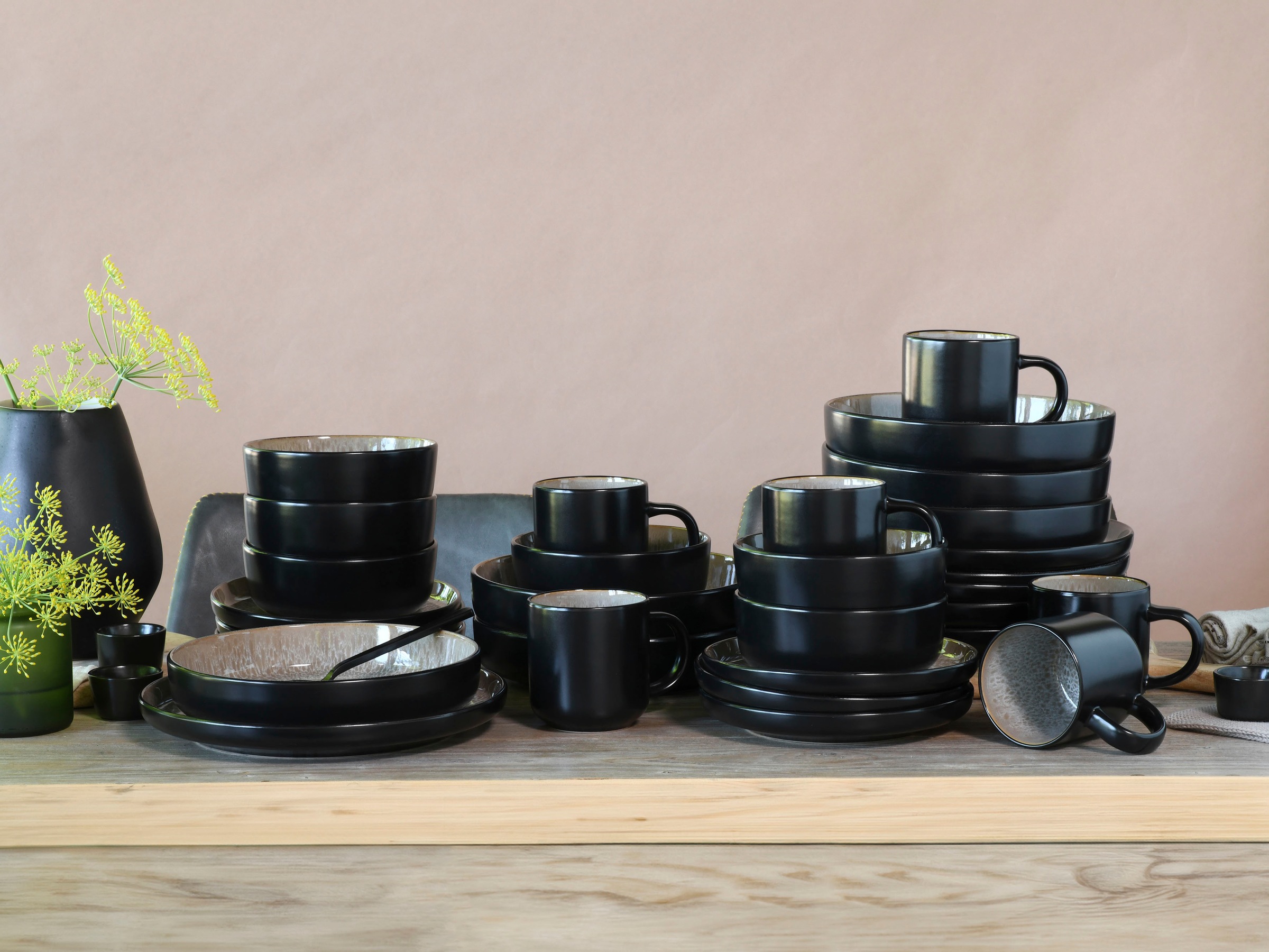 my home Kombiservice »modernes Geschirr-Set, Service Nydala«, (Set, 30 tlg. günstig online kaufen