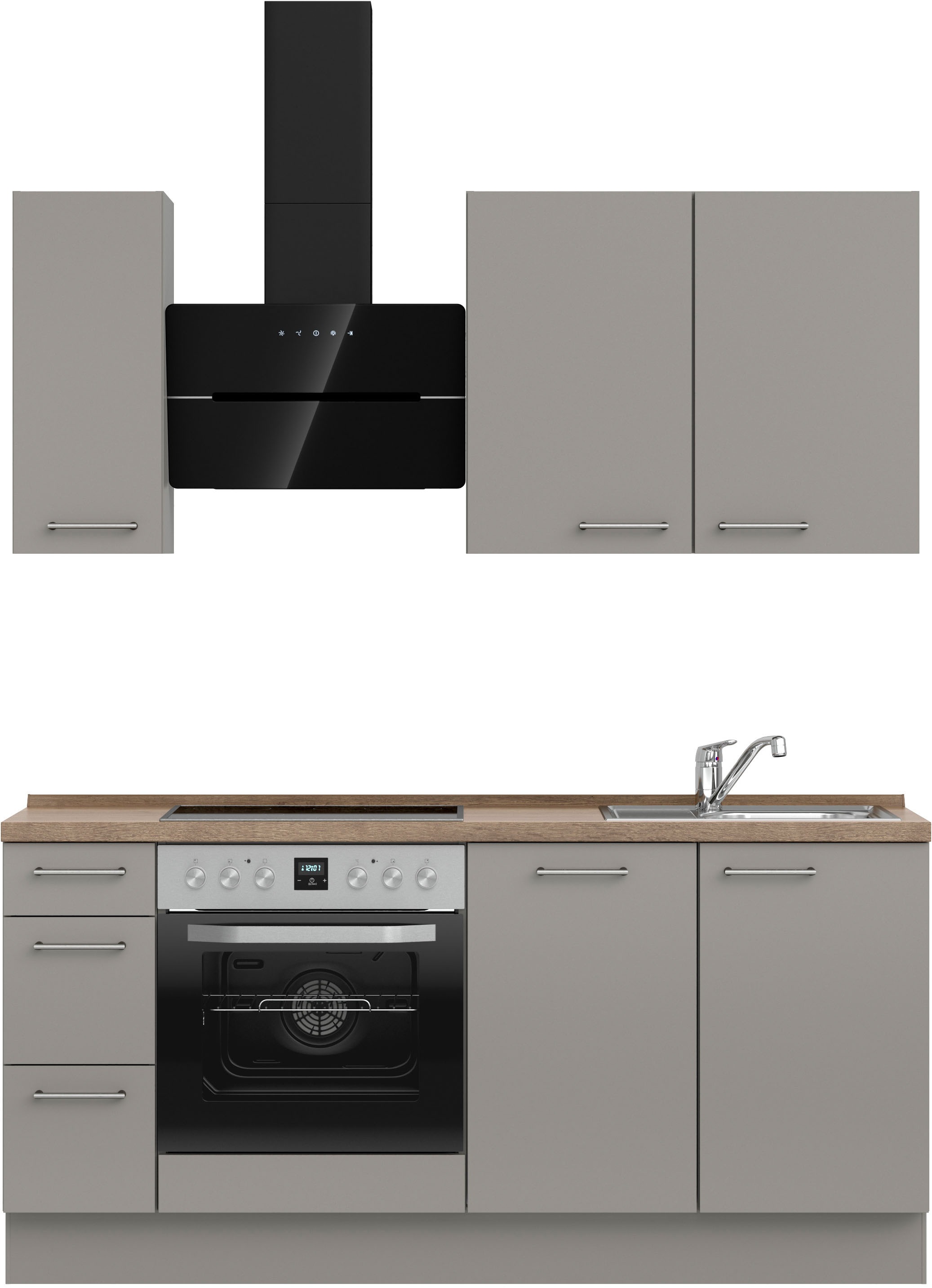 nobilia® Küchenzeile »"Laser II", Ausrichtung wählbar, Breite 180 cm« vormo günstig online kaufen