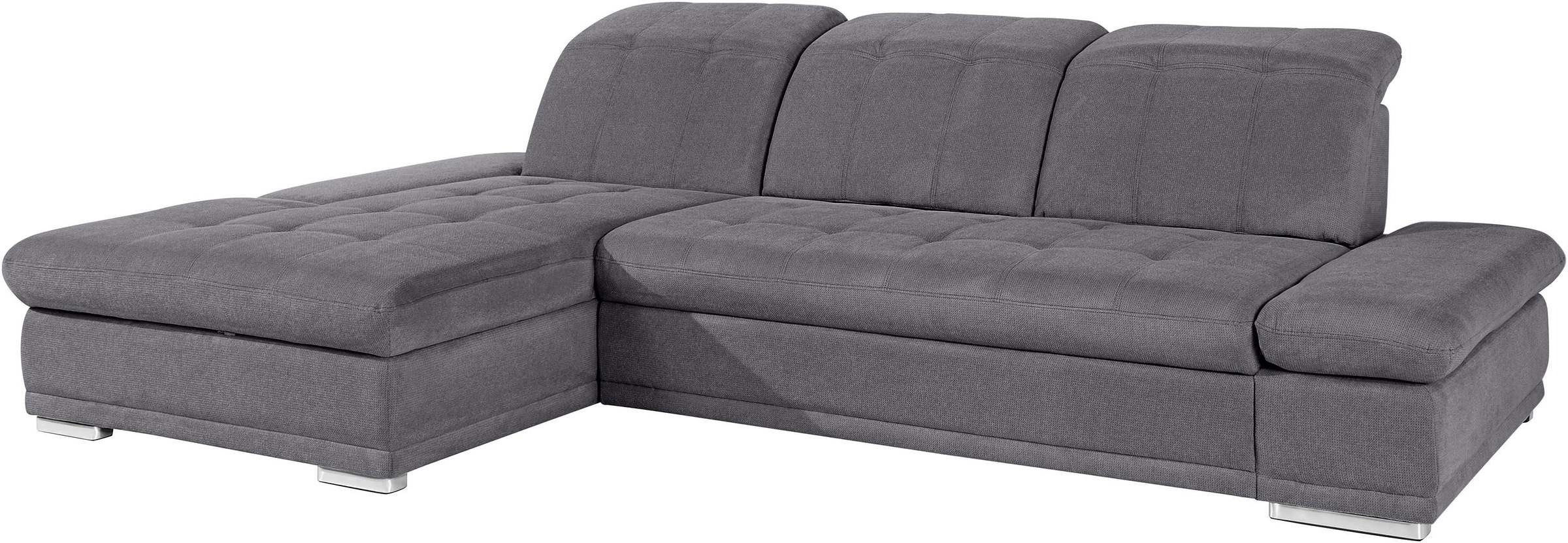 COTTA Ecksofa »Holiday L-Form mit Sitztiefen-, Armteil- und Kopfteilverstellung«, wahlweise mit Bettfunktion & Bettkasten