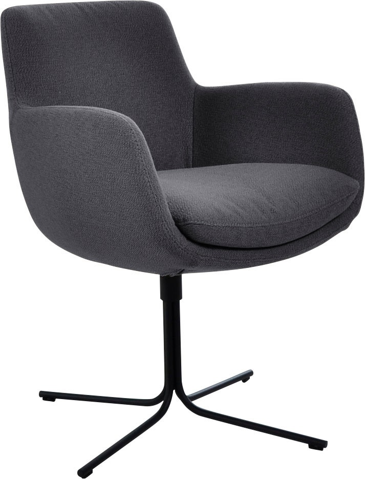 K+W Komfort & Wohnen Drehstuhl »Pego« () filigranem 4-Fuß-Gestell in schwar günstig online kaufen