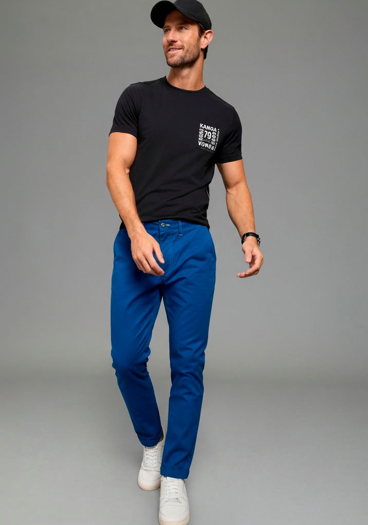 KangaROOS Chinohose  gerade geschnitten, elastisches Material