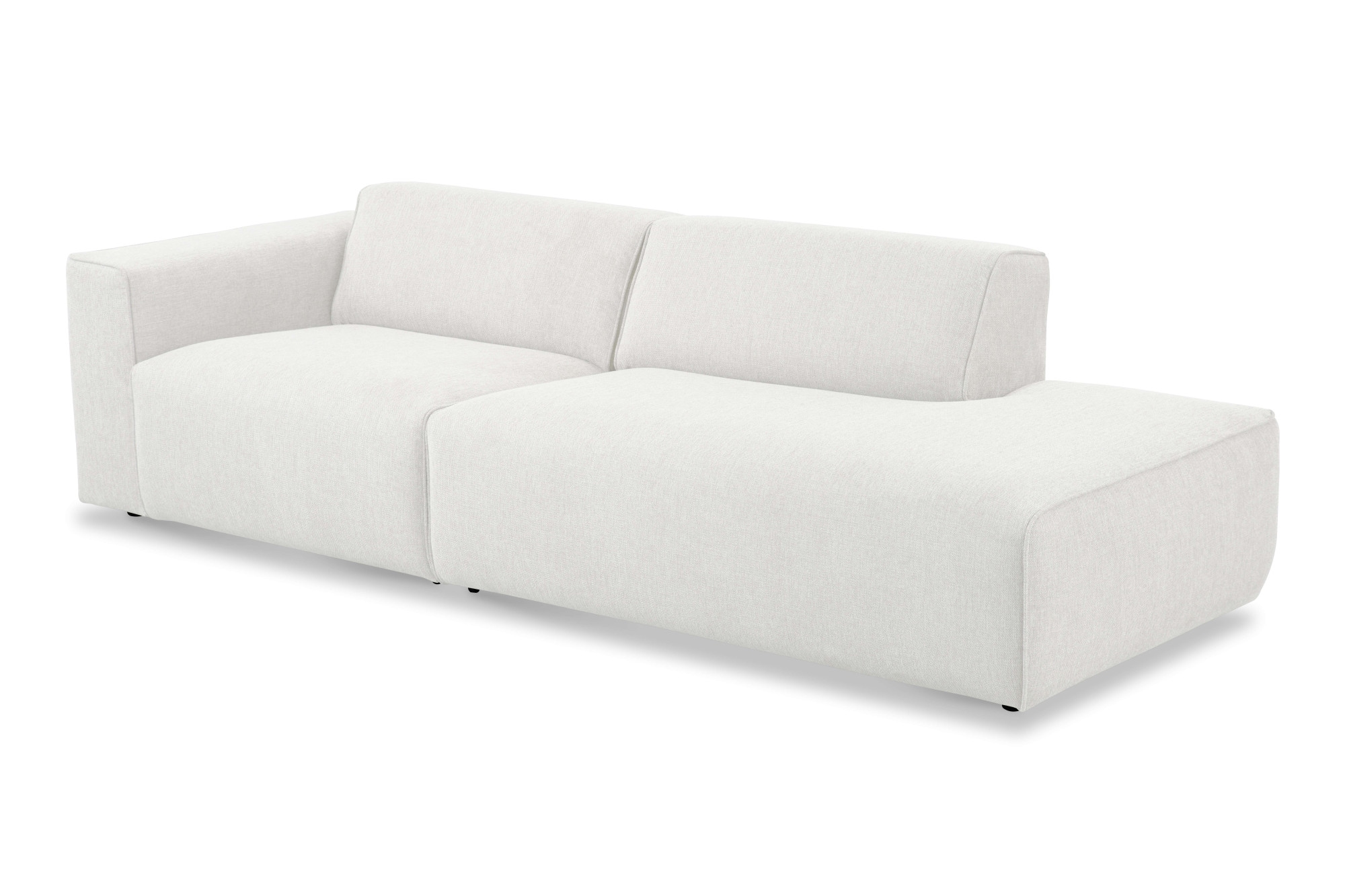 andas 2-Sitzer »Noord mit Kedernaht, Breite 227 cm«, Cord, Struktur, Webstoff, mit Wellenunterfederung, Massivholzrahmen