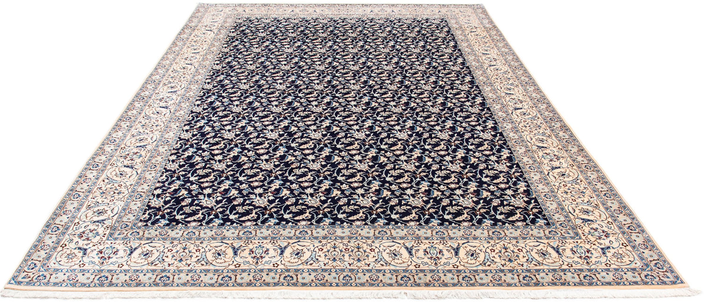 morgenland Orientteppich »Perser - Nain - Premium - 351 x 253 cm - dunkelbl günstig online kaufen