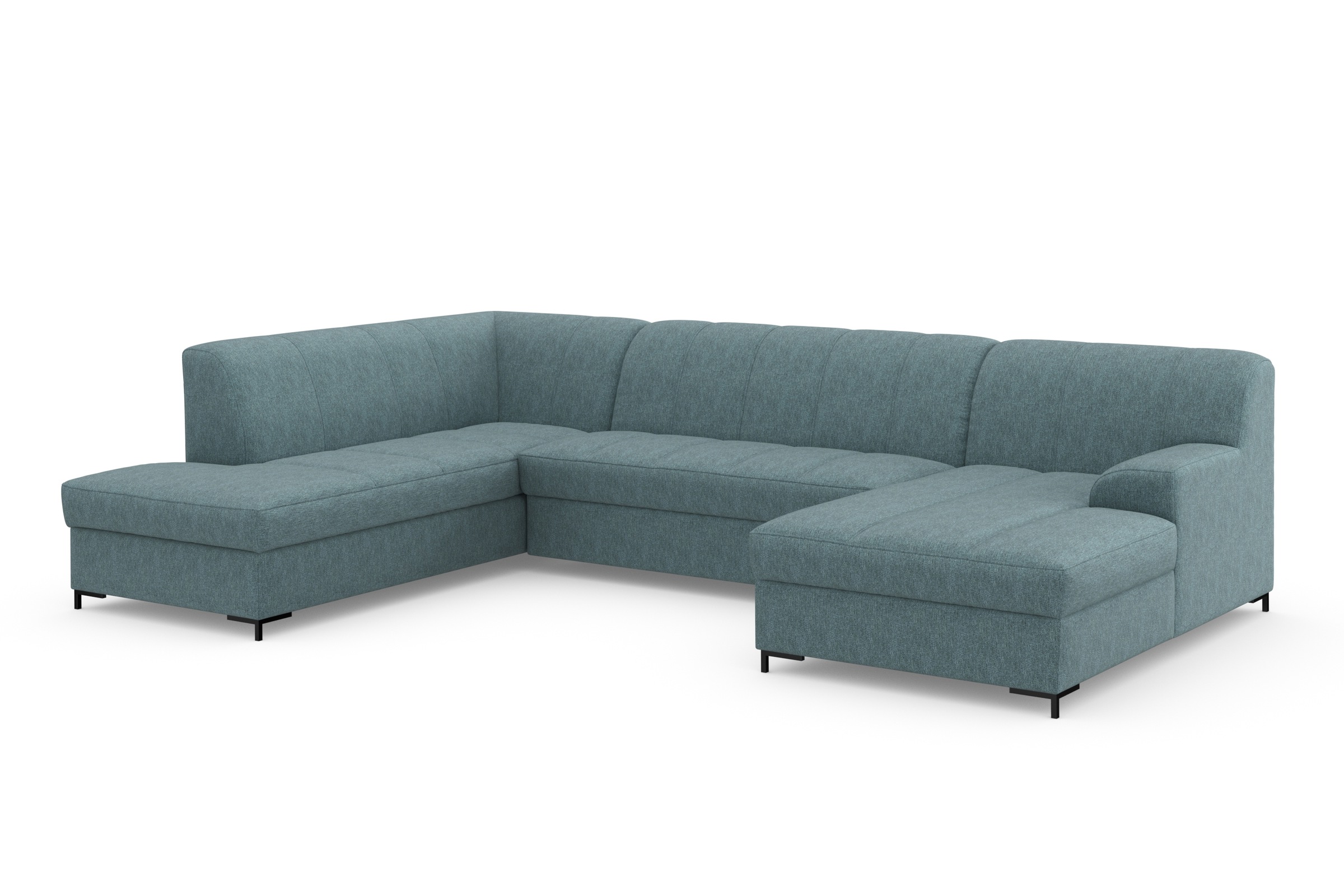 INOSIGN Wohnlandschaft »Balme, moderne Formensprache, zeitloses Design, U-Form«, Inkl. Zierkissen, wahlweise mit Bettfunktion