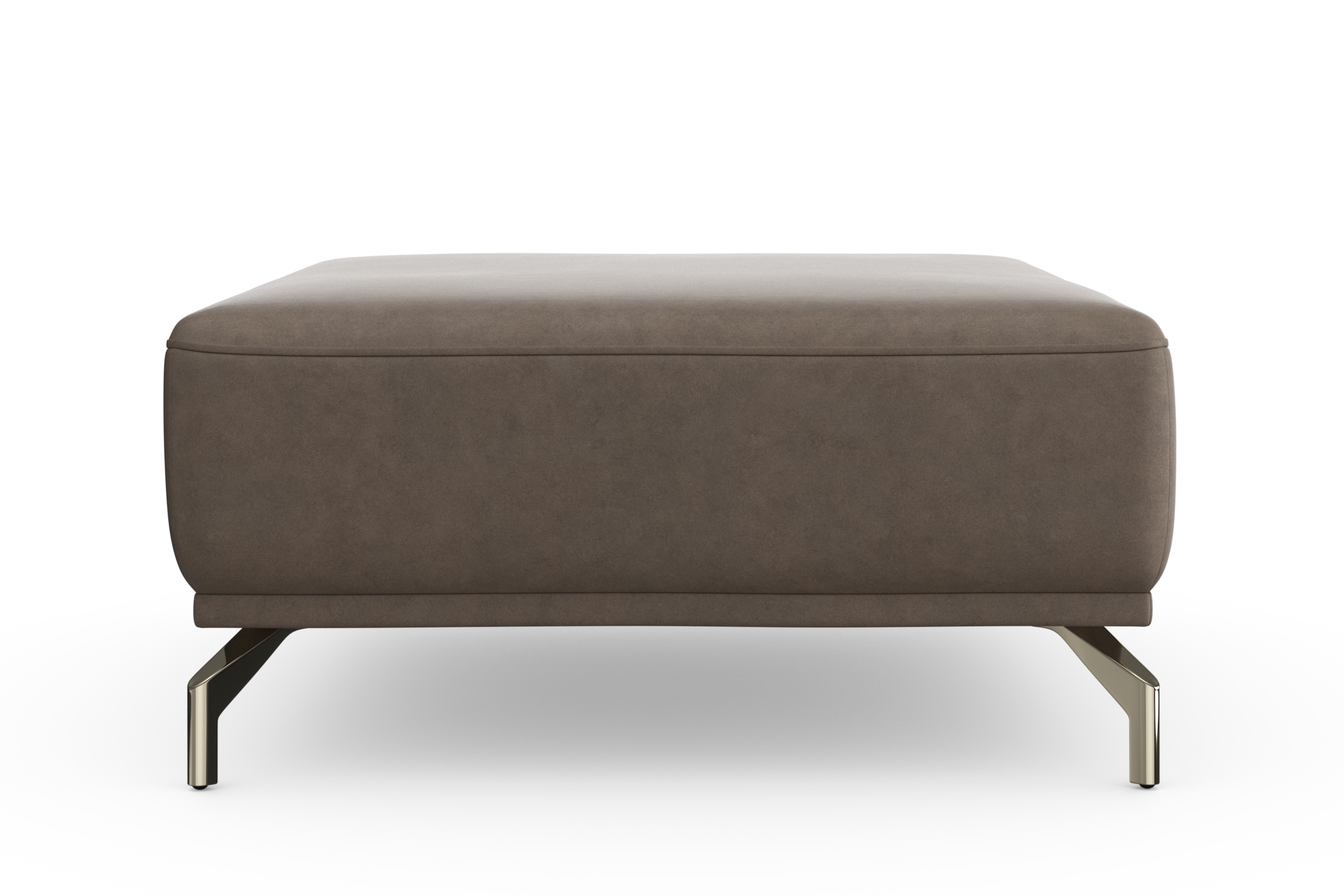 sit&more Hocker »Bailando«, mit Federkern und satinierten Nickelfüßen