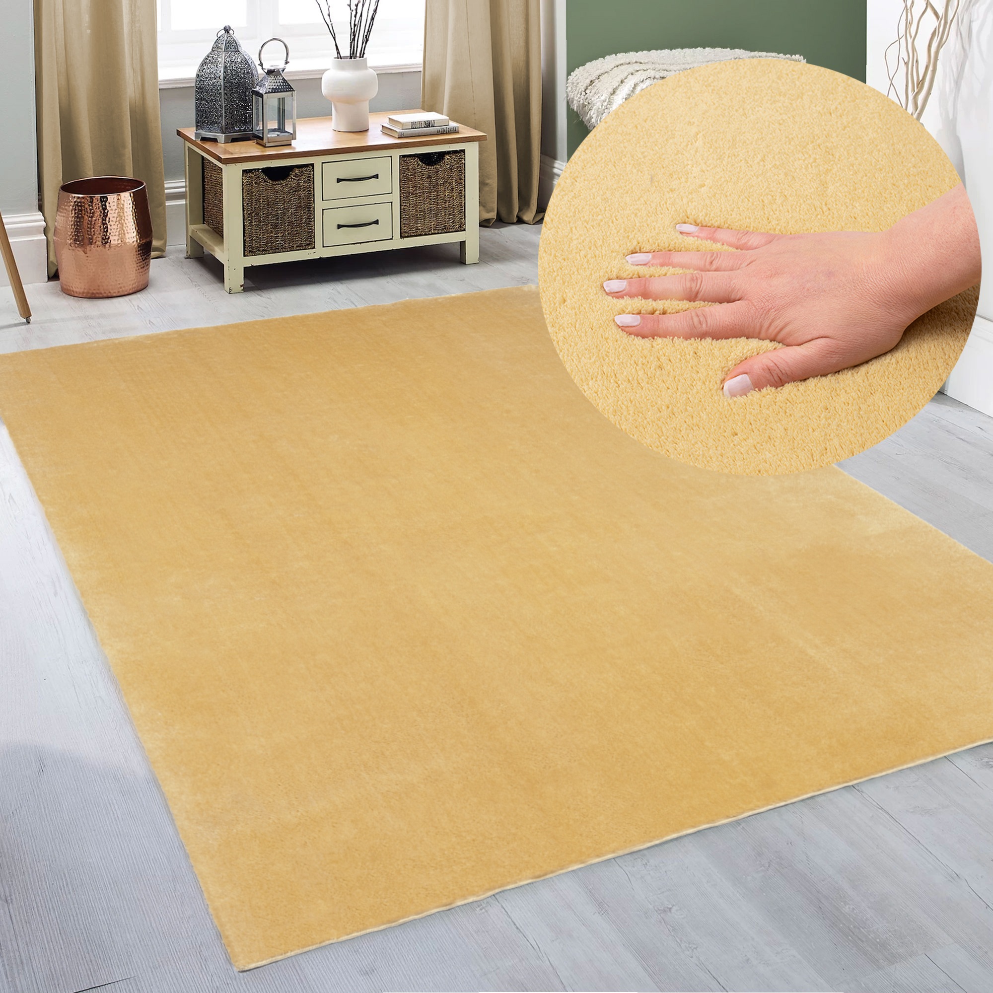 my home Teppich »Arabell, Kunstfellteppich«, rechteckig, 16 mm Höhe, flausc günstig online kaufen