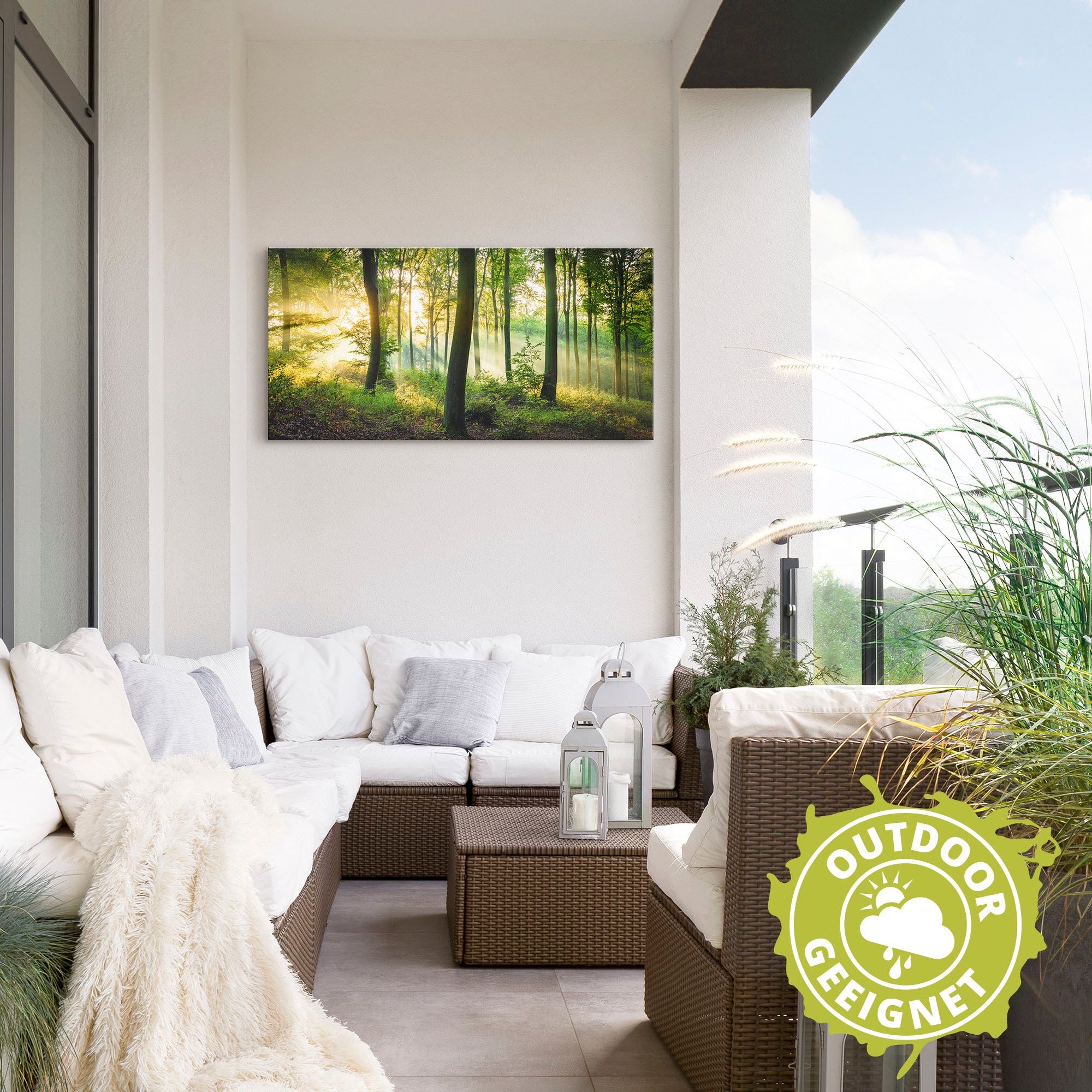 Artland Wandbild »Herbst im Wald II«, Waldbilder, (1 St.), als Alubild, Outdoorbild, Leinwandbild, Poster, Wandaufkleber