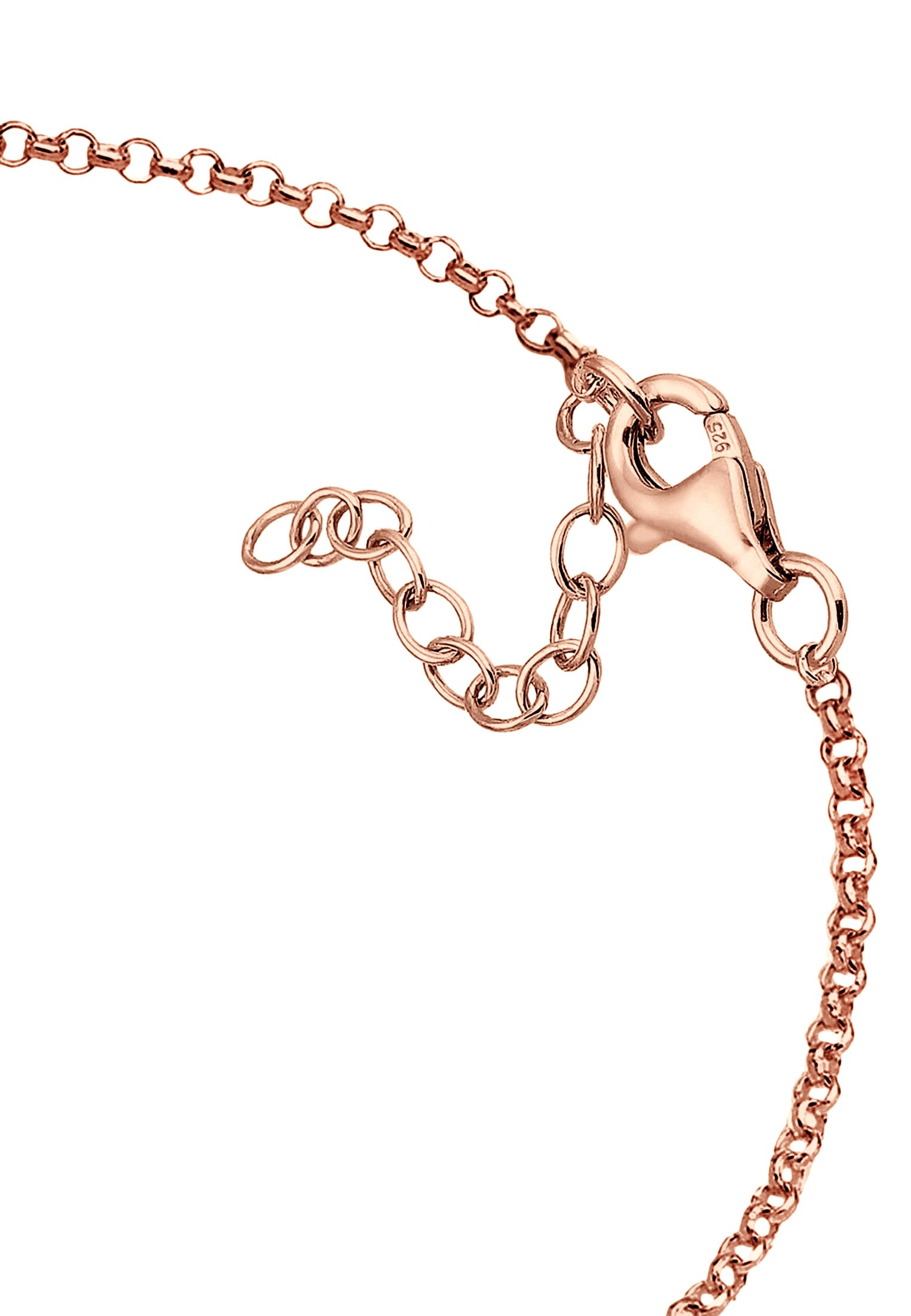 Elli Armband »Halbmond und Mondstein 925 Silber vergoldet«