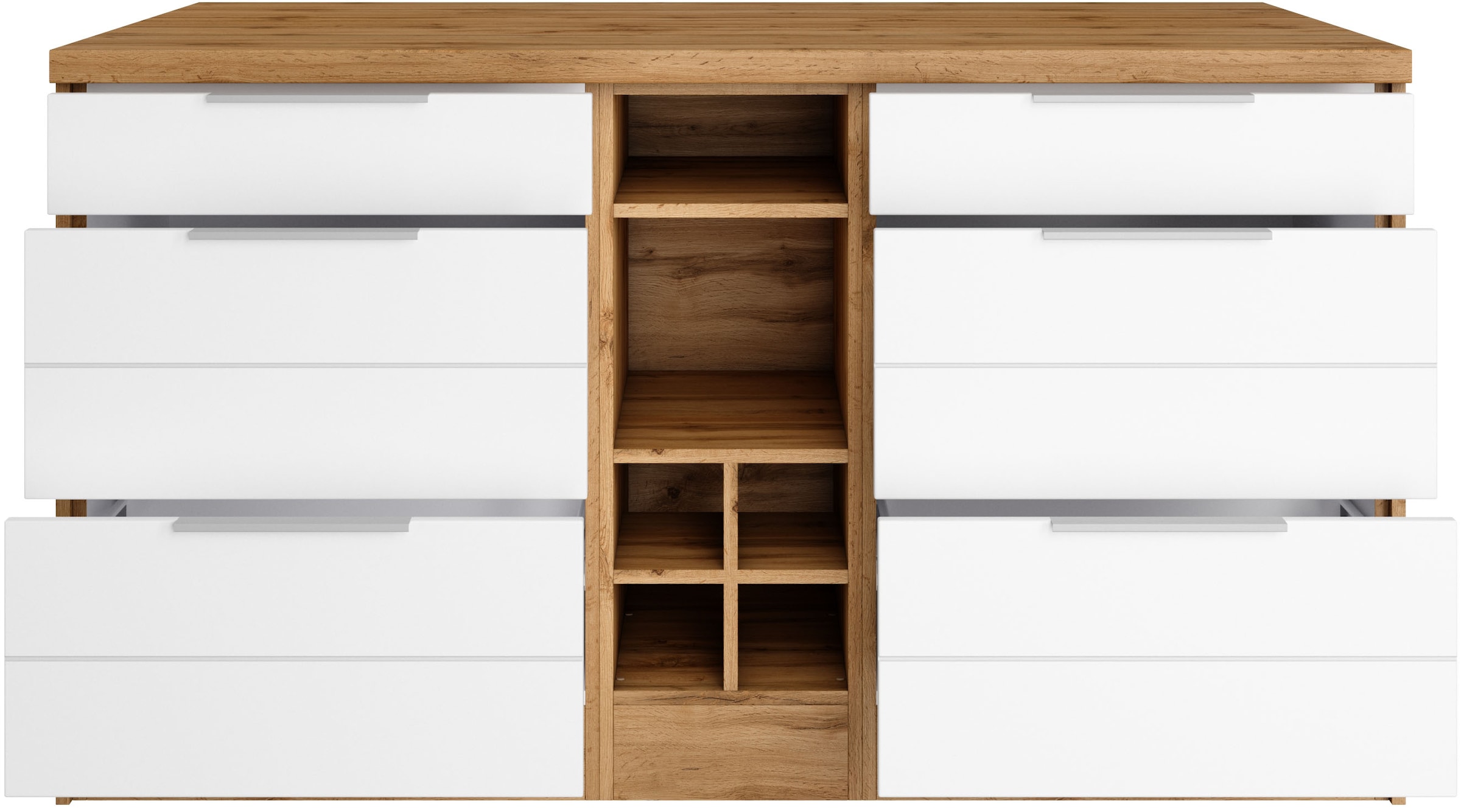 KOCHSTATION Kücheninsel »KS-Luhe, Breite 153 cm, mit Flaschenregal«, MDF-Fronten, Arbeitsplatte 38mm stark
