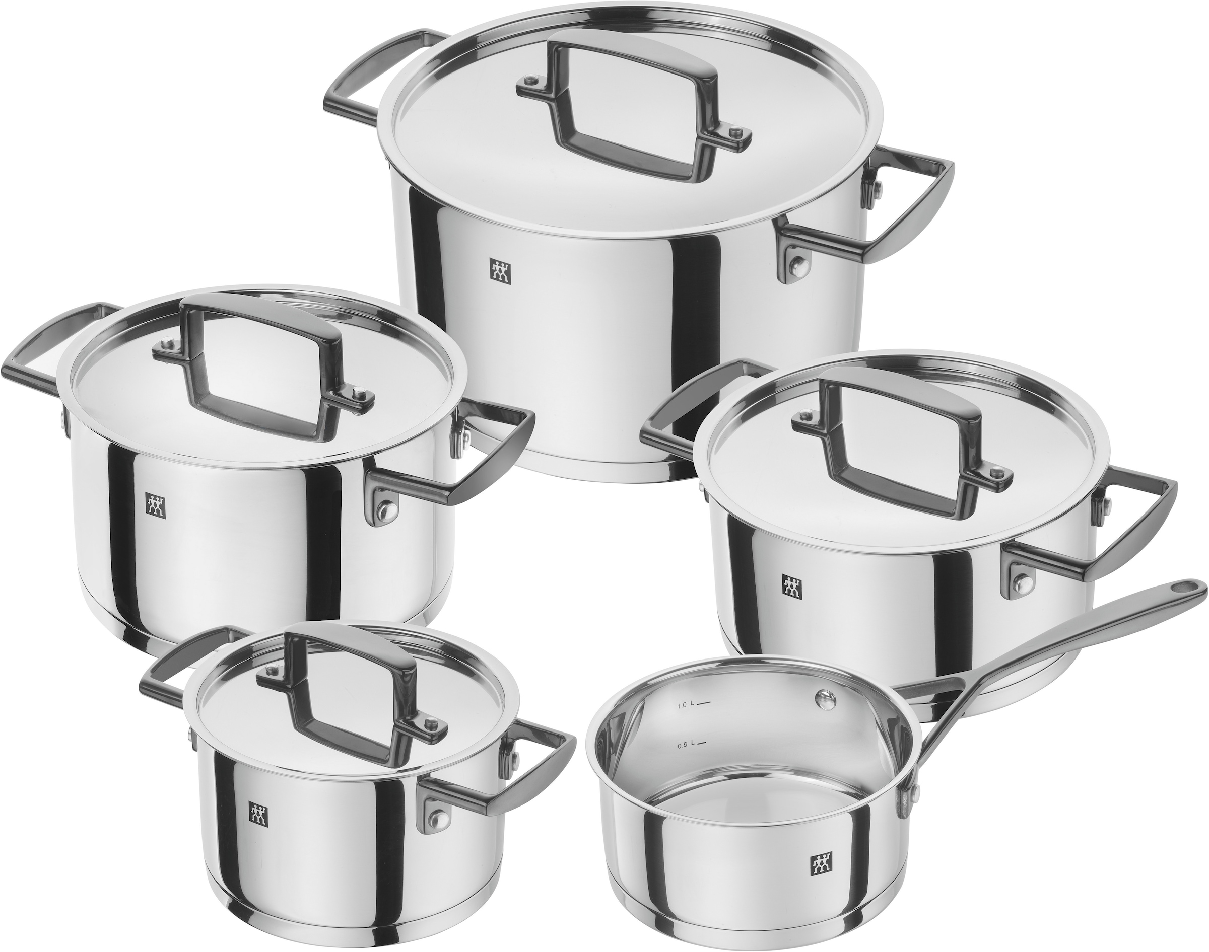 Zwilling Topf-Set »Bellasera«, Edelstahl 18/10, (Set, 5 tlg.), 18/10 Edelst günstig online kaufen
