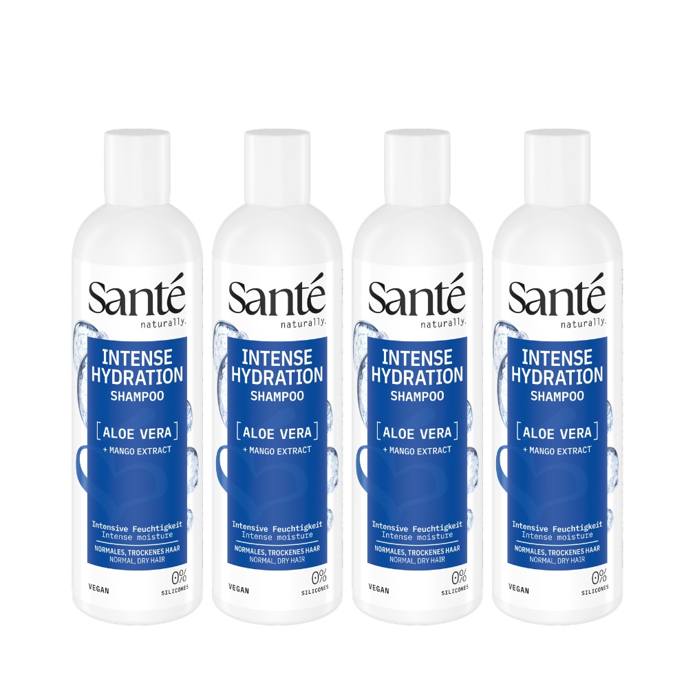 SANTE Haarshampoo »Intense Hydration Shampoo Aloe Vera + Mango-Extrakt« Haarshampoo, mit Aloe Vera und Mango-Extrakt, für trockenes Haar
