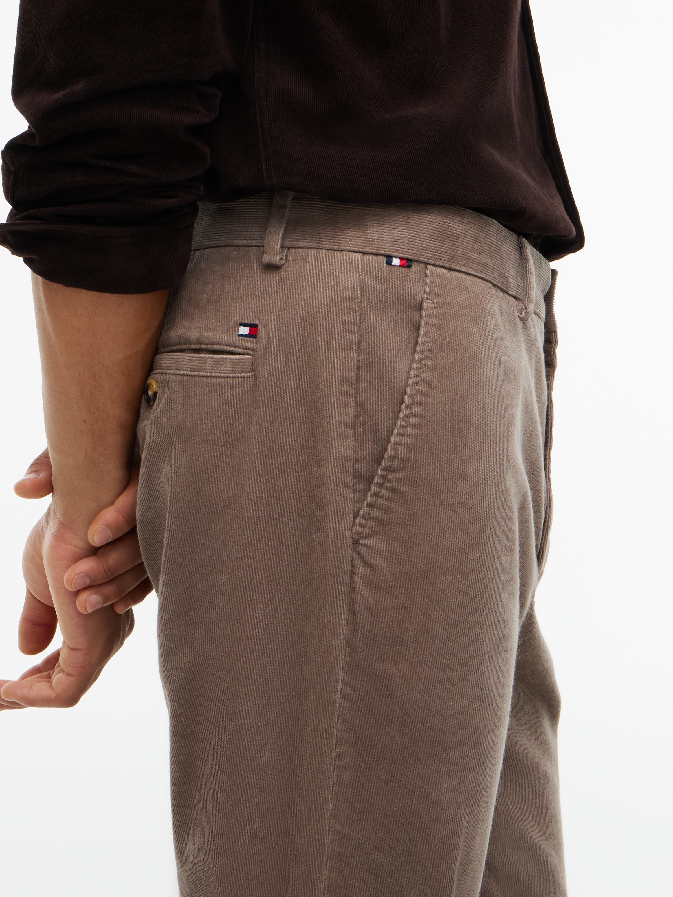 Tommy Hilfiger Chinohose »DENTON FINE CORDUROY«  Slim Straight Leg Fit
