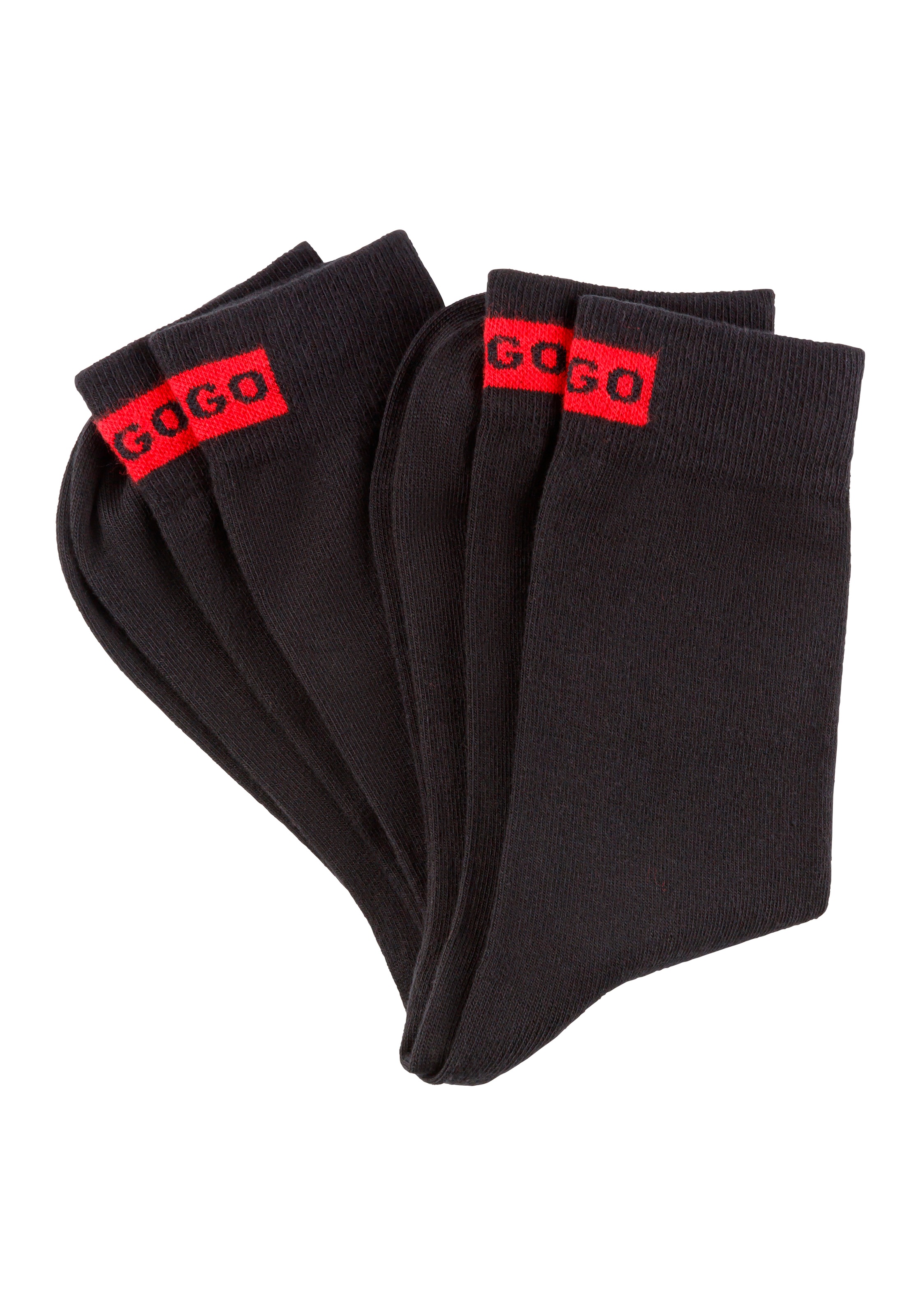 HUGO Underwear Businesssocken »2P RS LABEL CC W«, (Packung, 2 Paar, 2er), mit eingesticktem Markenlabel