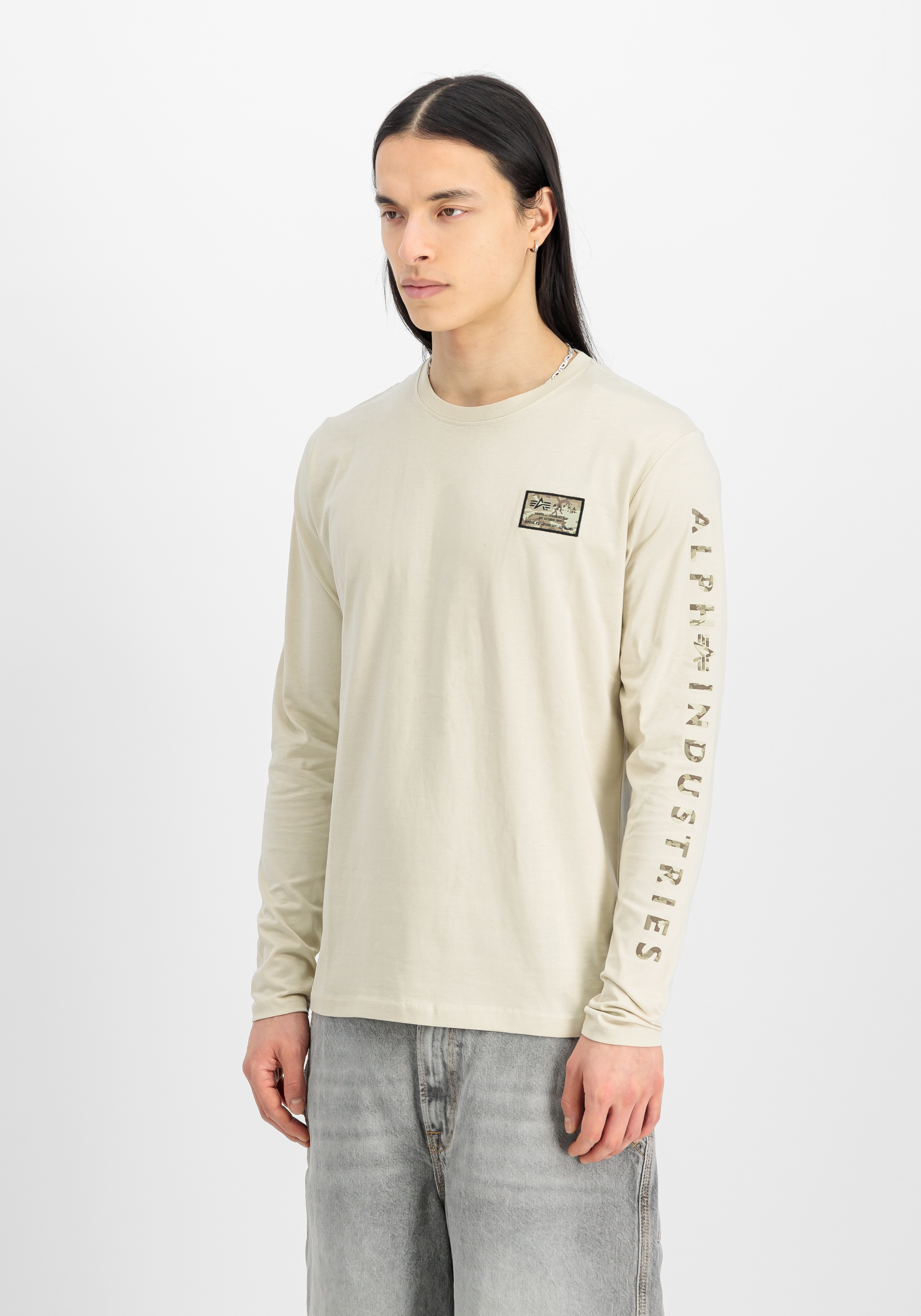 Alpha Industries Longsleeve »Alpha Industries Men - Longsleeves Camo Sleeve Longsleeve«
