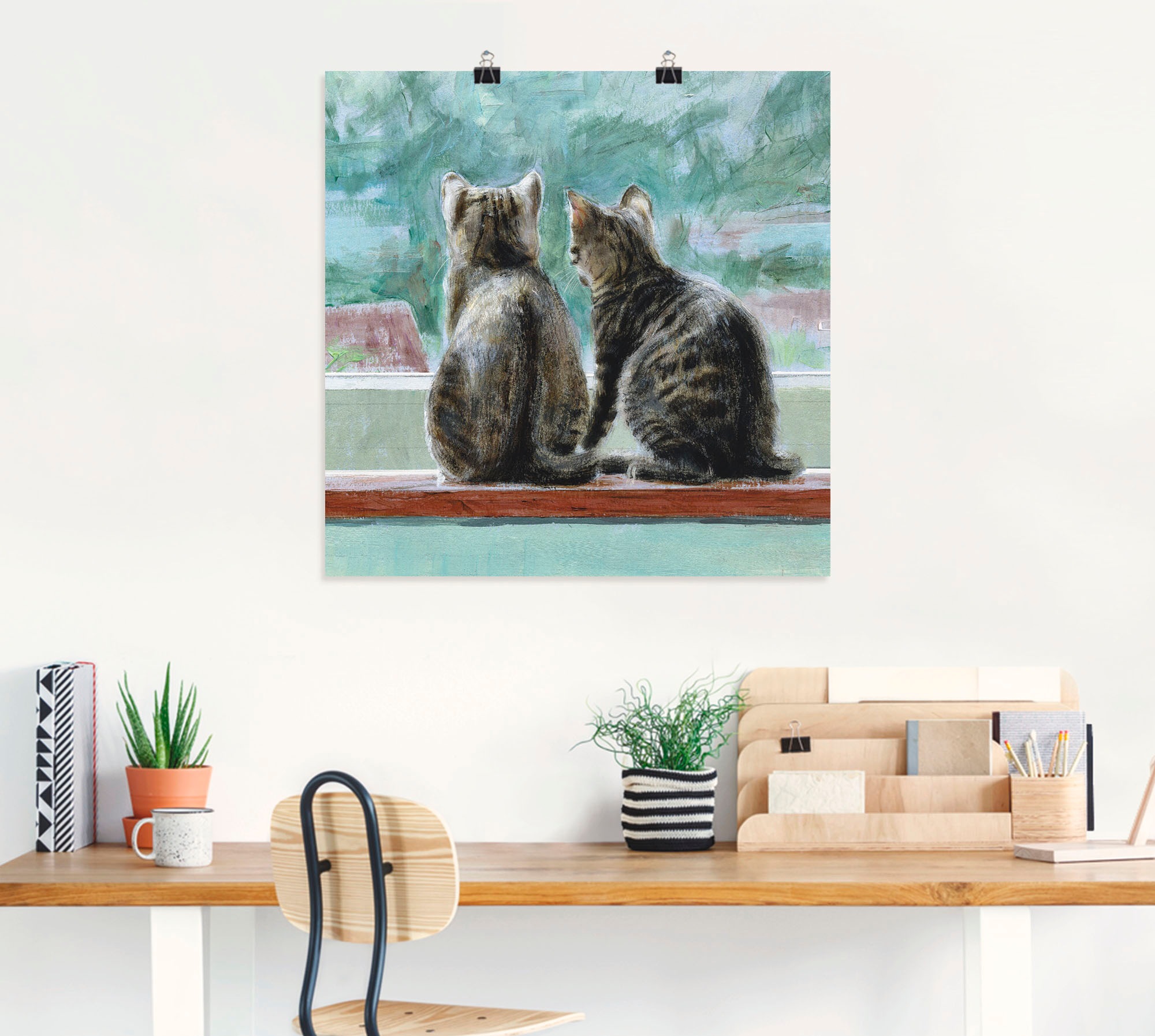 Artland Wandbild »Schöne Aussicht«, Haustiere, (1 St.), als Leinwandbild, Poster in verschied. Größen