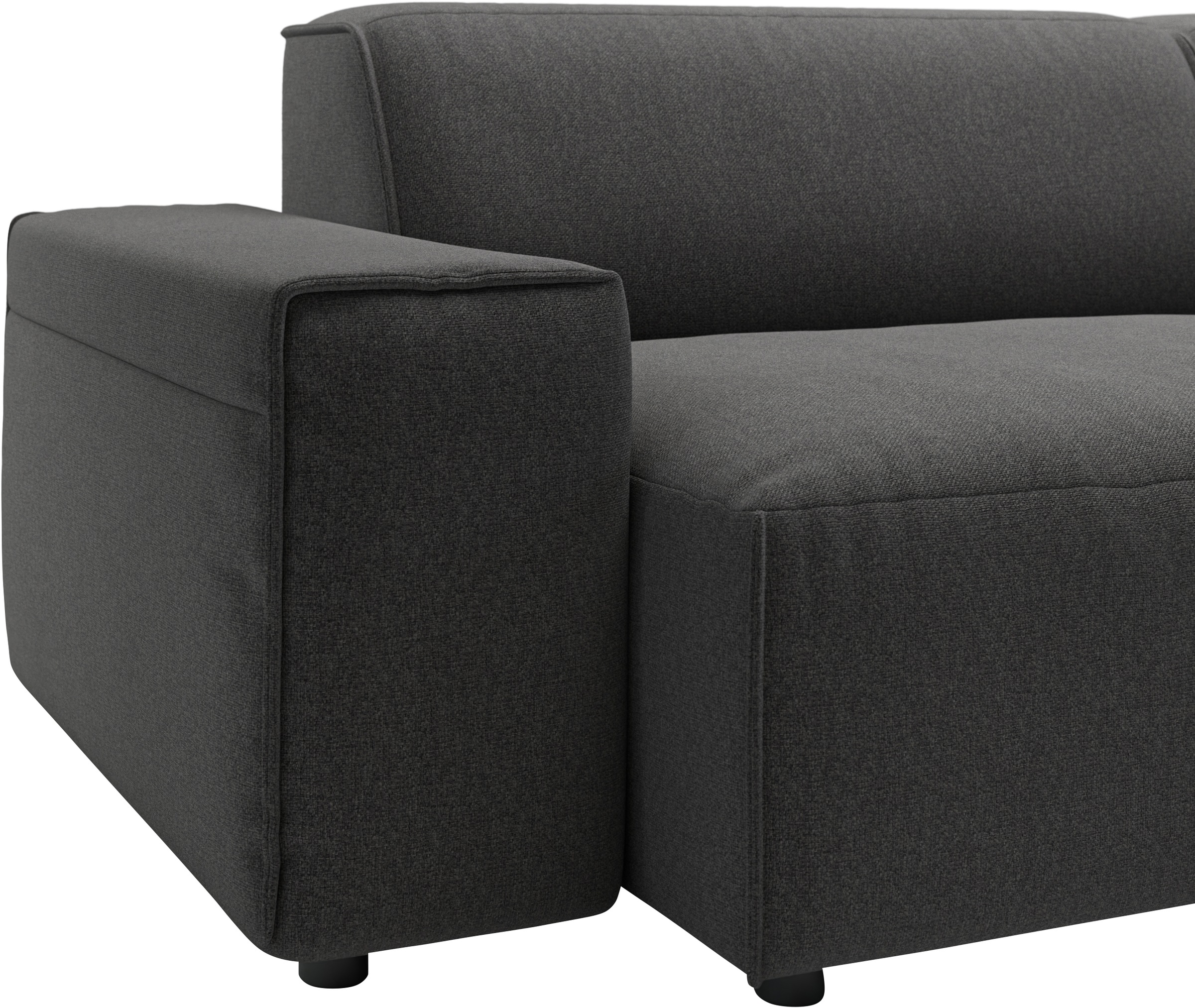 andas Ecksofa »Glimminge L-Form auch in Breitcord, Feincord + Easy care-Bezug,«, Breite 234, Zierkissen