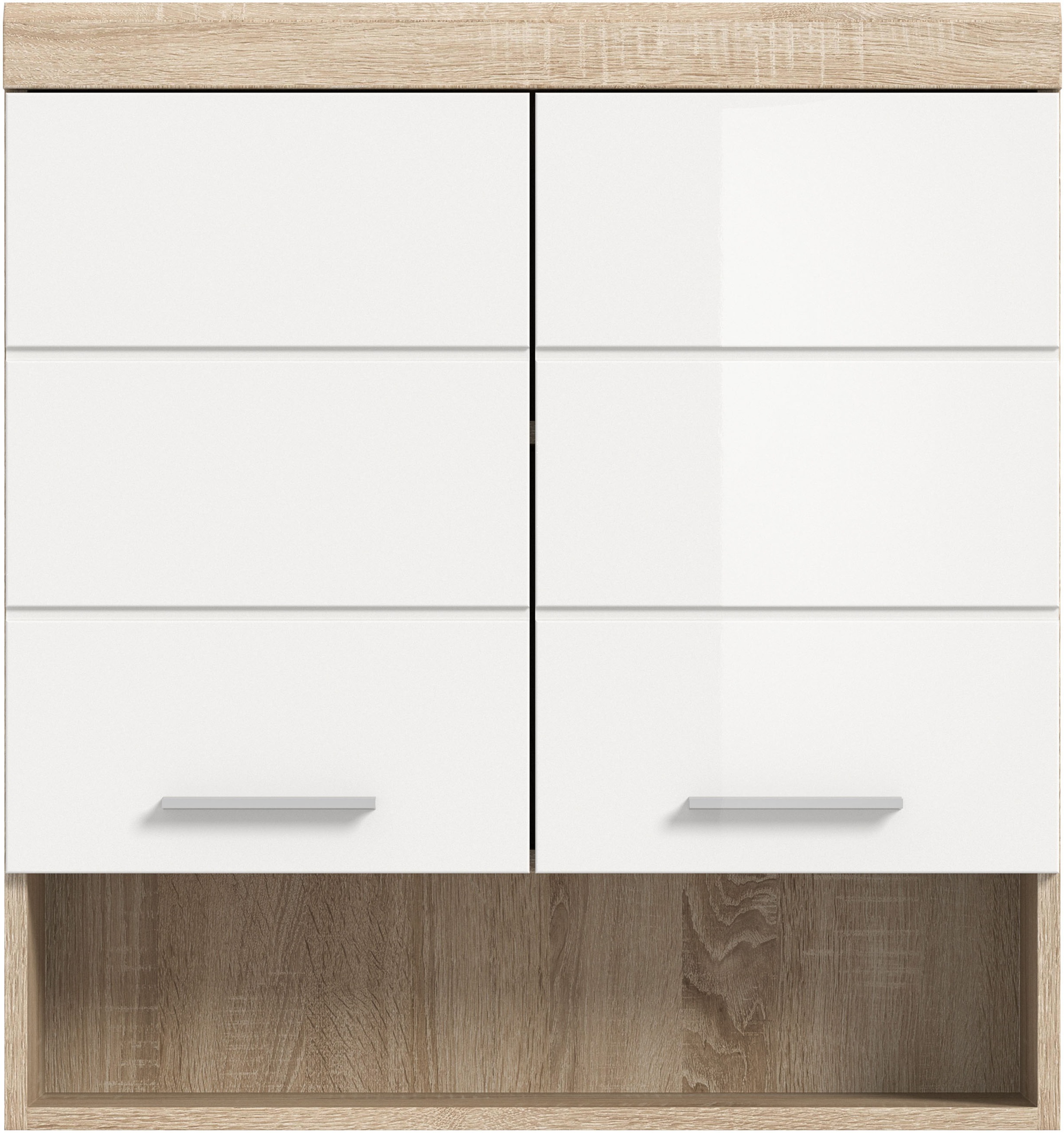 INOSIGN Hängeschrank »Siena, Breite 74cm, 2 Türen, 1 offenes Fächer, MDF-Fr günstig online kaufen