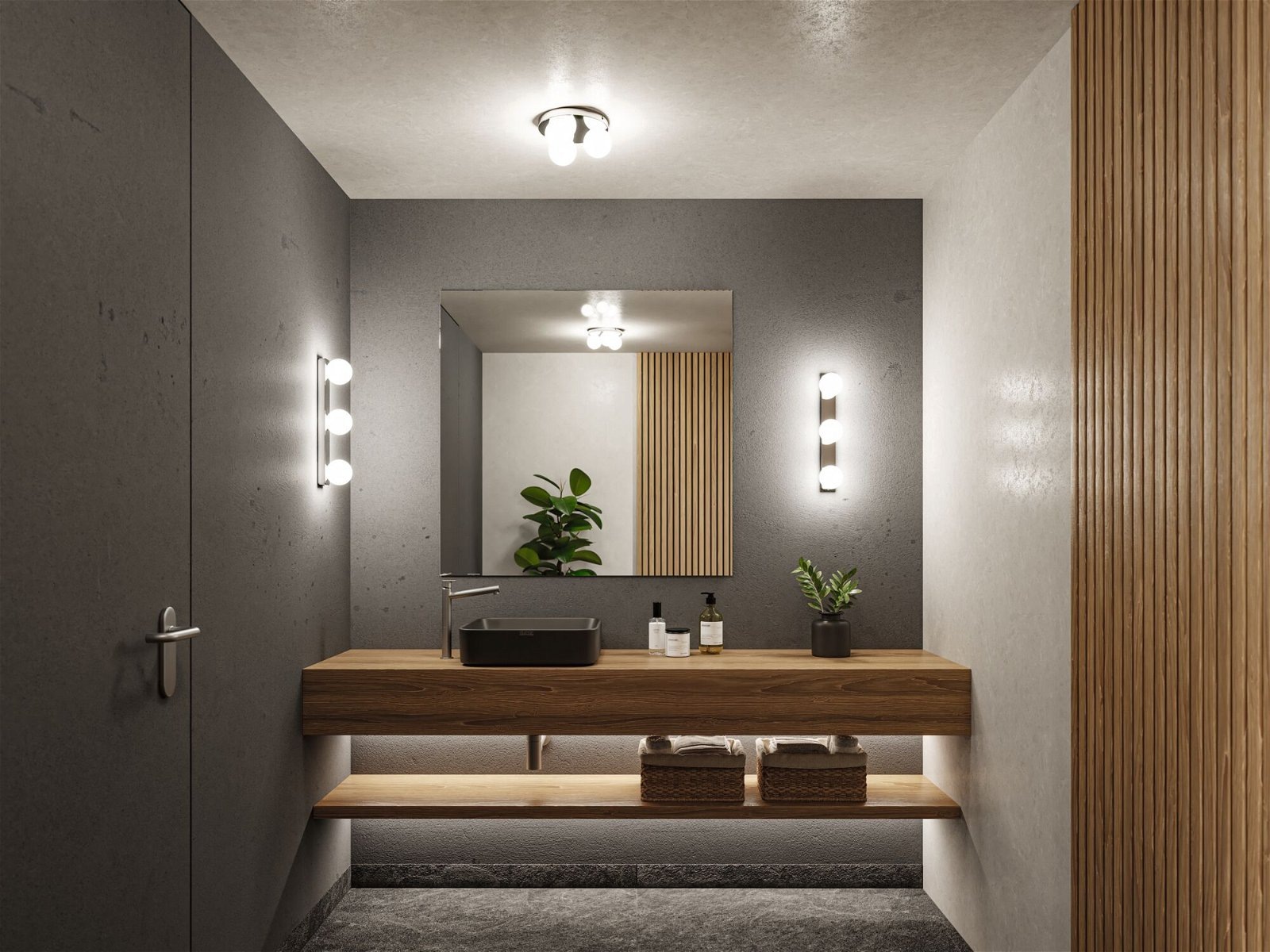 Paulmann Deckenleuchte »Selection Bathroom Gove IP44 max. 3x20W Rondel Glas günstig online kaufen