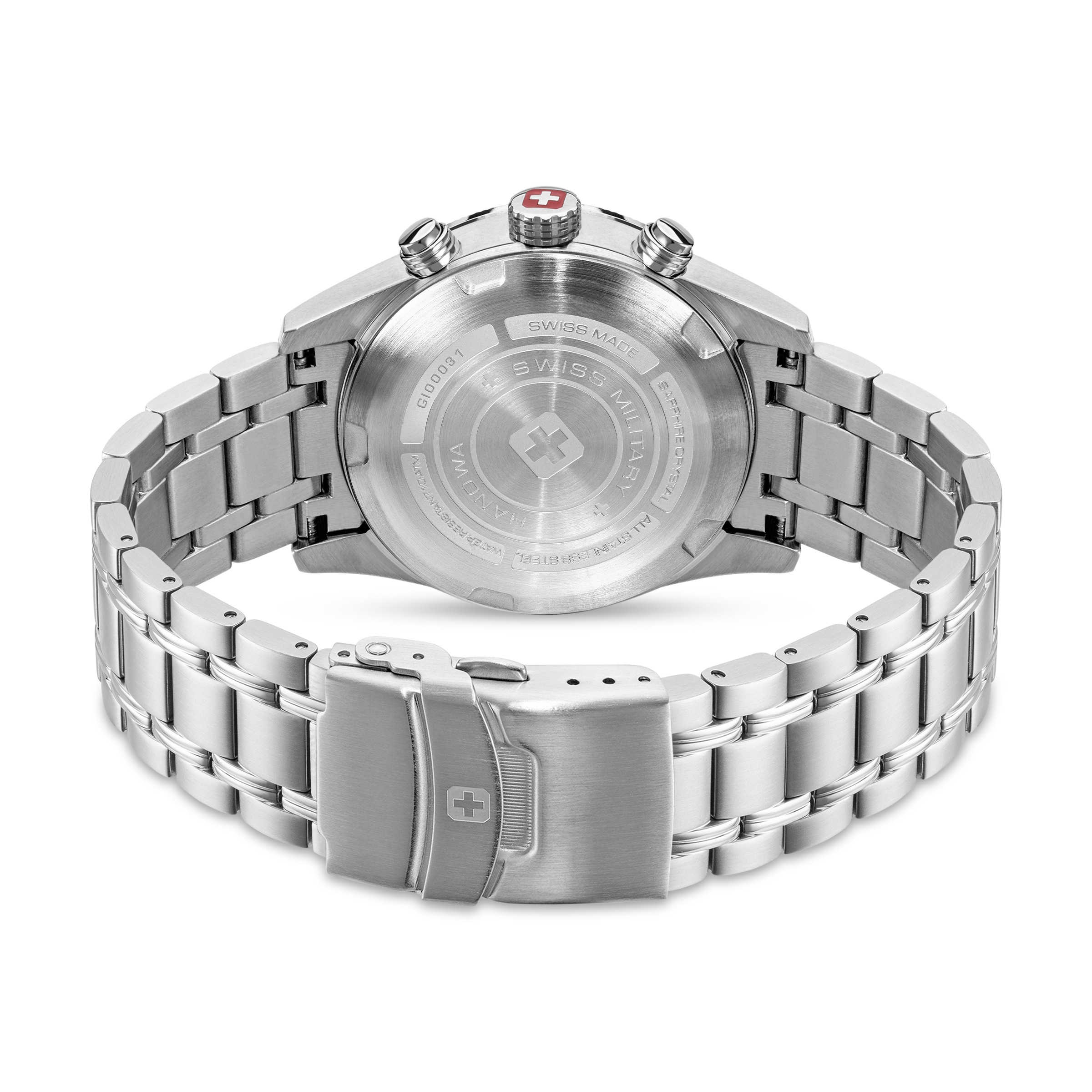 Swiss Military Hanowa Chronograph »Airman First Class« Quarzuhr, Armbanduhr, Herrenuhr, Swiss Made, Edelstahlarmband, analog