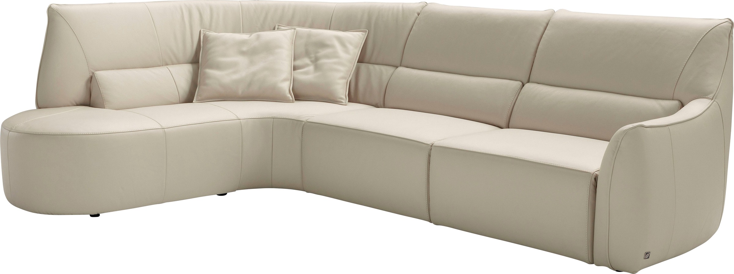 Egoitaliano Ecksofa »Puffy, extravagant & edel, Retro Designsofa, hoher Sit günstig online kaufen
