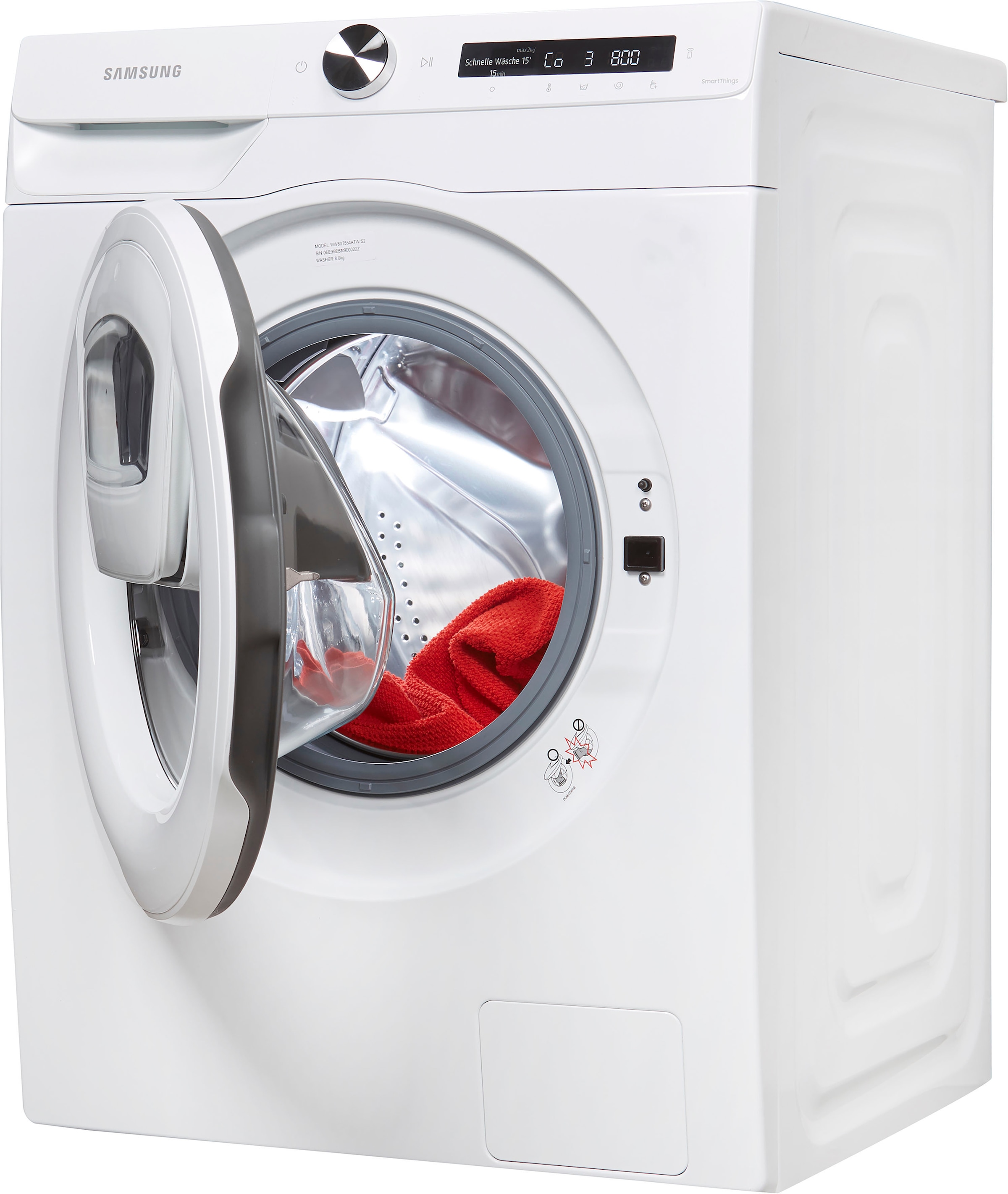 Samsung Waschmaschine »WW80T554ATW/S2«, 1400 4 kg, Jahre Rechnung 8 AddWash™ auf kaufen WW5500T, Garantie, WW80T554ATW/S2, U/min