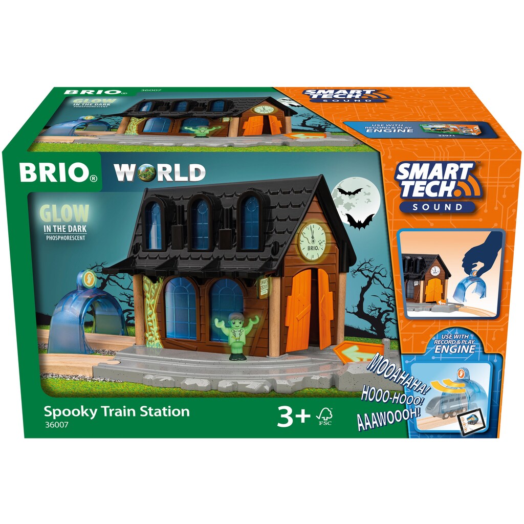 BRIO® Spielzeugeisenbahn-Gebäude »BRIO® WORLD, Smart Tech Sound Geisterbahnhof«