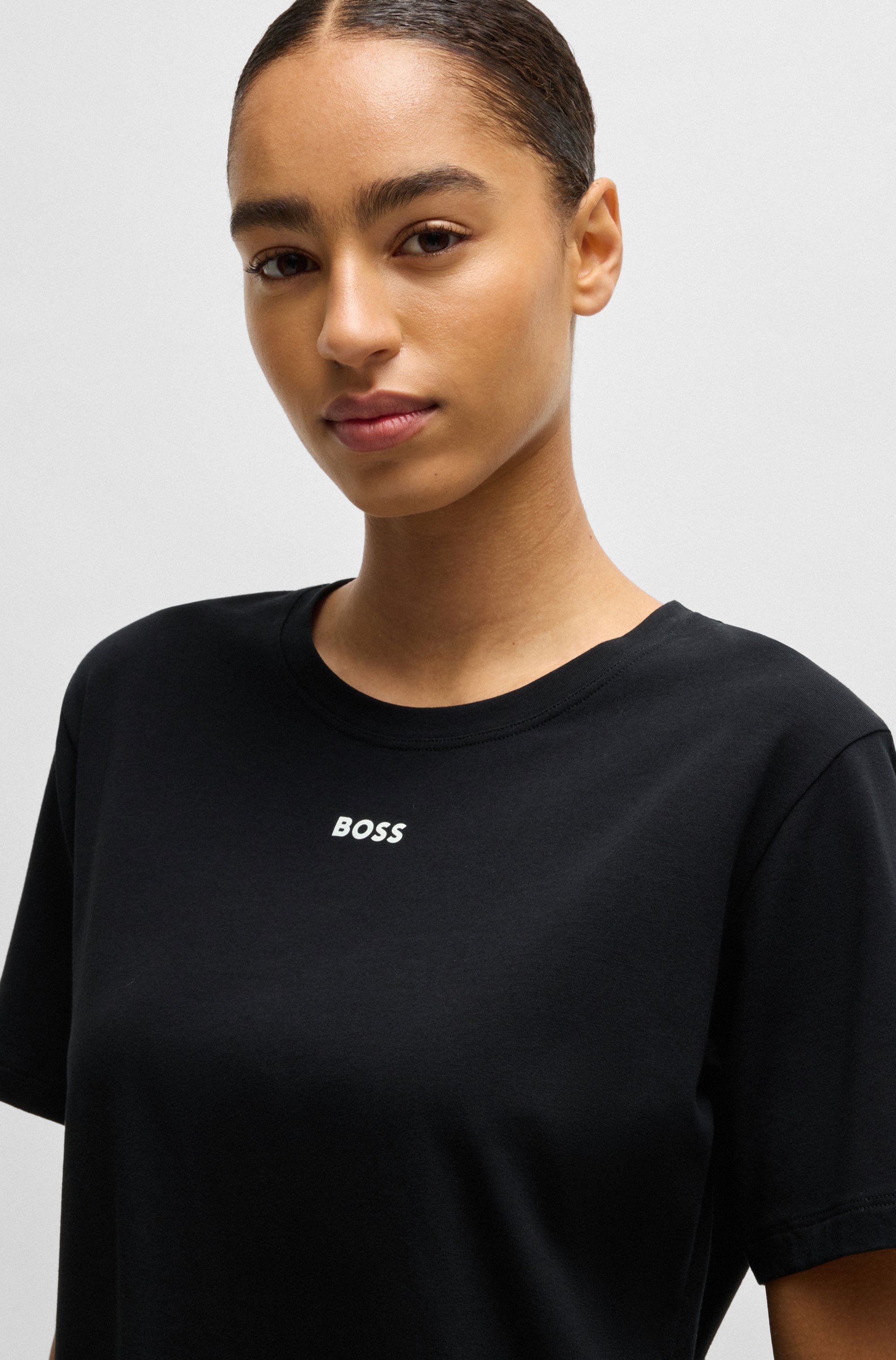 BOSS T-Shirt »CI_T-Shirt«, mit BOSS Logo-Schriftzug & Label