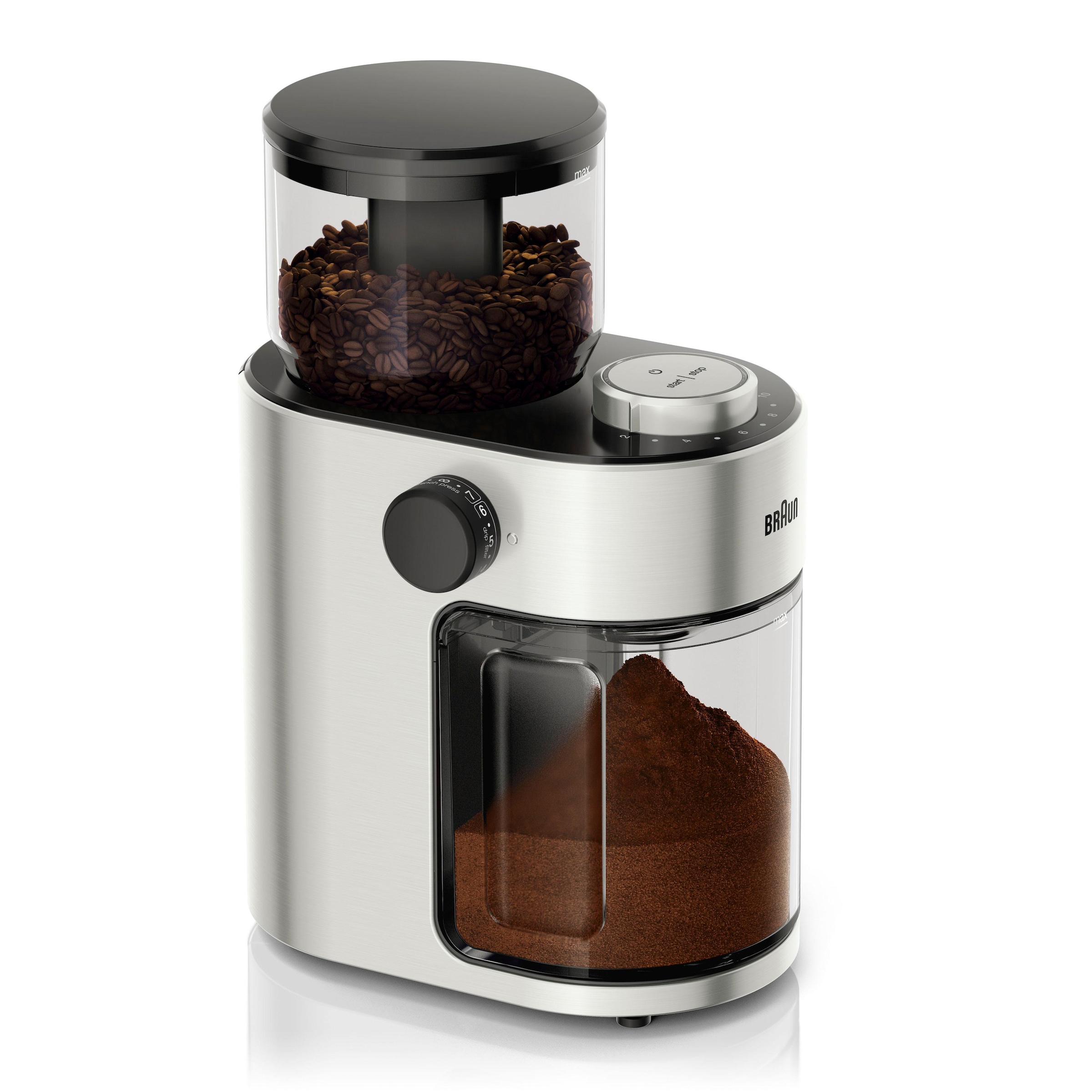 Braun Kaffeemühle »Kaffeemühle FreshSet 110 Überhitzungsschutz Bohnenbehälter, Scheibenmahlwerk, KG7070«, bestellen auf g Rechnung mit 220 W