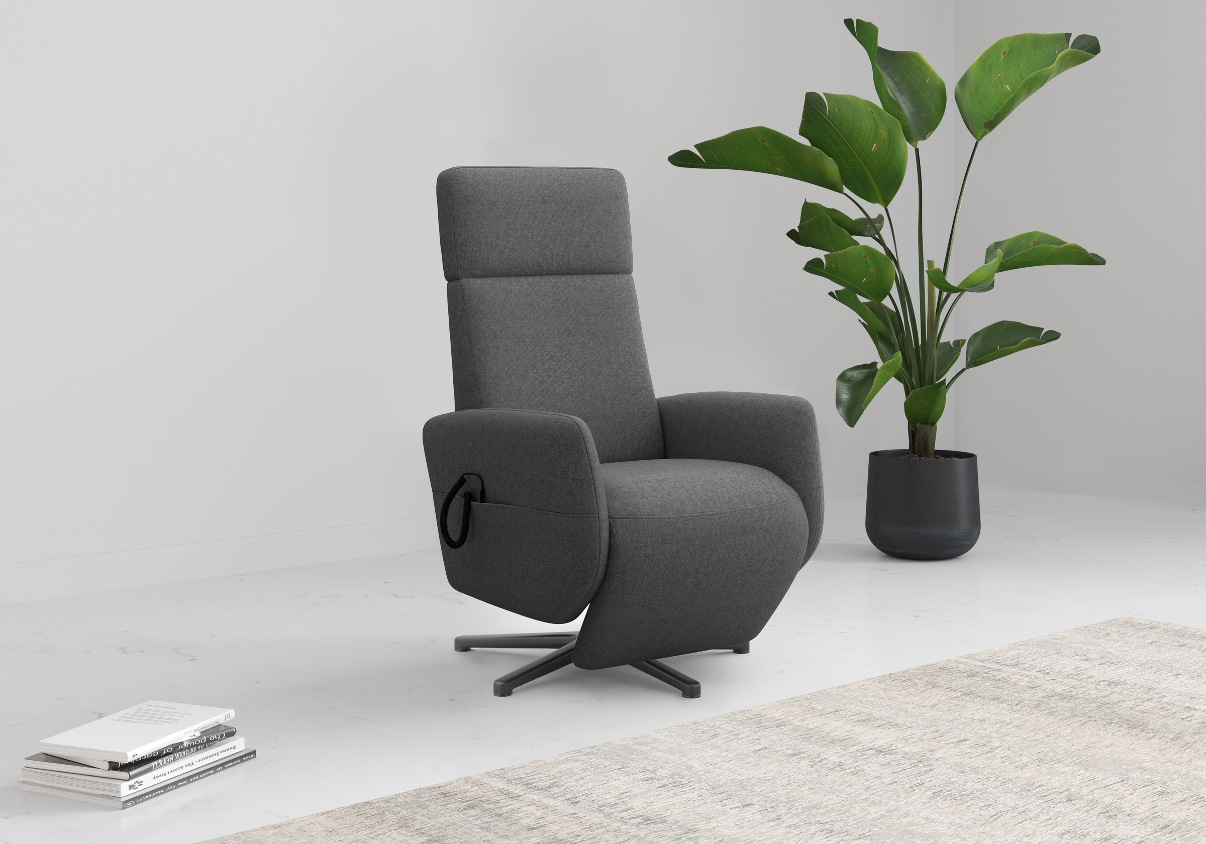 Home affaire TV-Sessel »Rochelle, inkl. Kopfteilverstellung & 360° Drehfunk günstig online kaufen