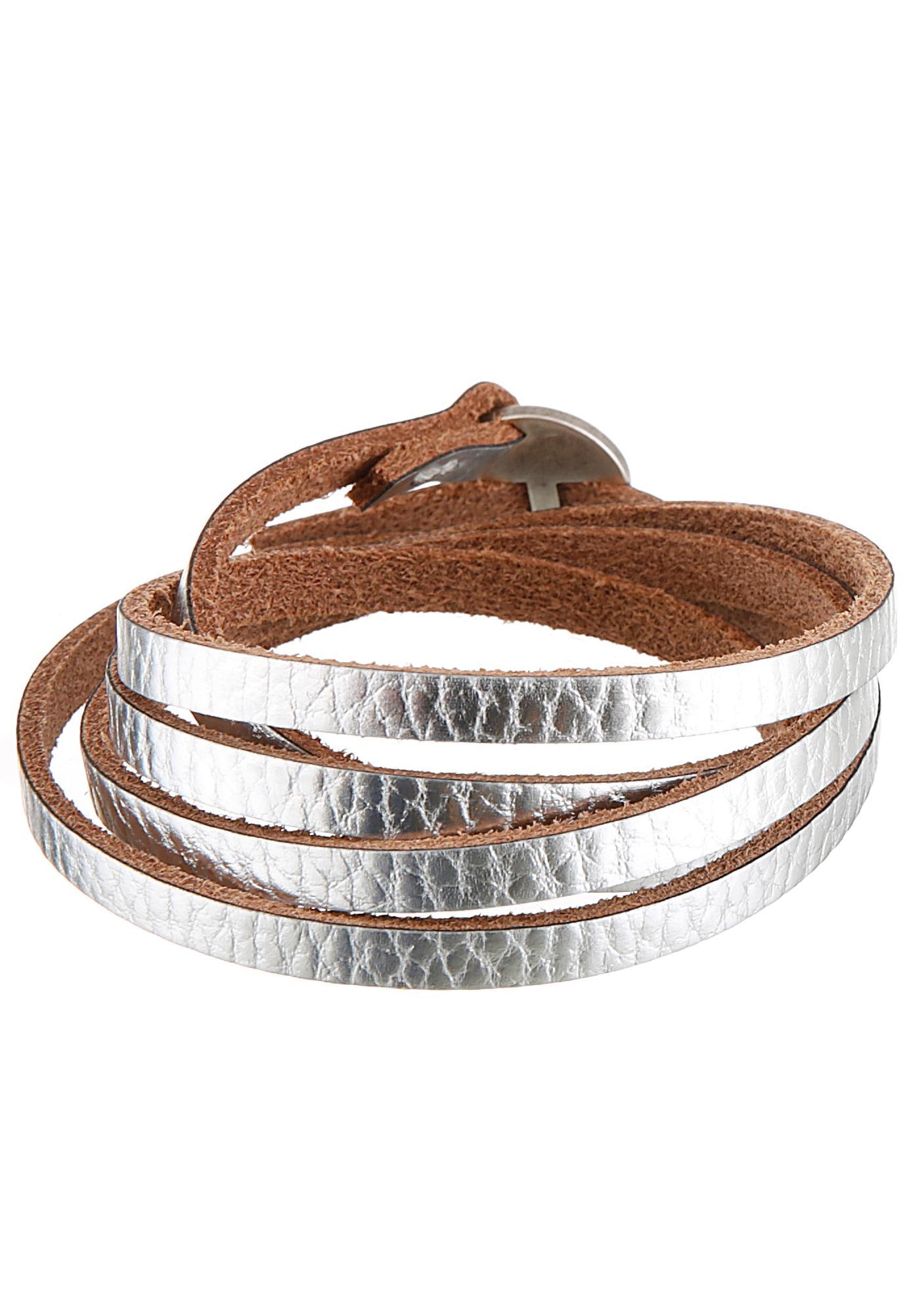 2. Bild von Firetti Lederarmband »Schmuck Geschenk, Wickelarmband, Anlass Geburtstag Weihnachten«
