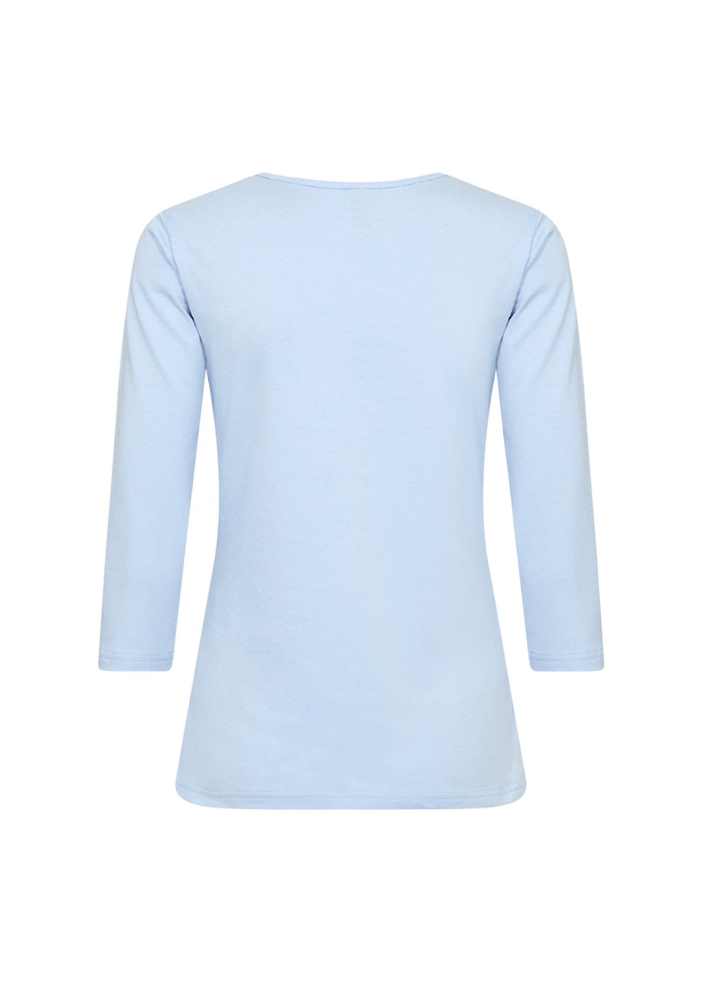 soyaconcept Rundhalsshirt »SC-PYLLE 175« aus Baumwollmischung, figurumspielende Passform, 3/4-Ärmel, unifarben