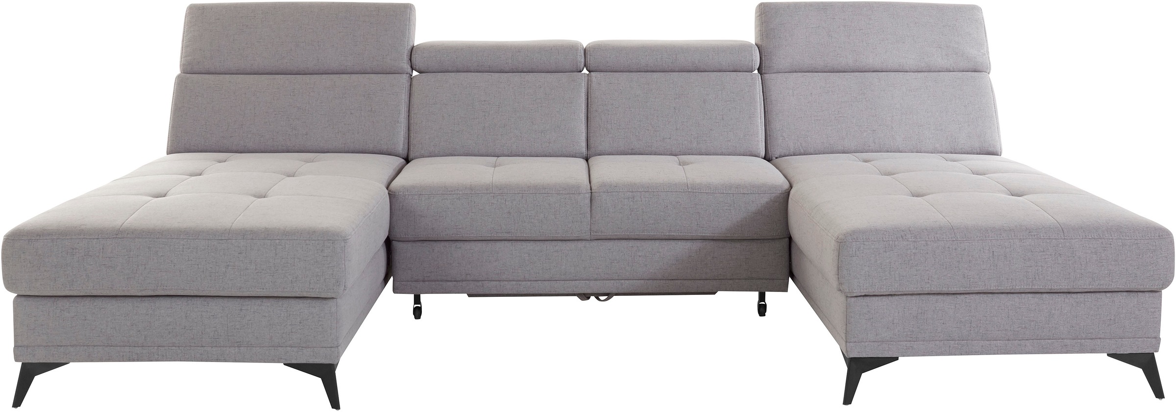 Home affaire Wohnlandschaft »Cardiz U-Form« inkl.Kopfteilverstellung und Fe günstig online kaufen