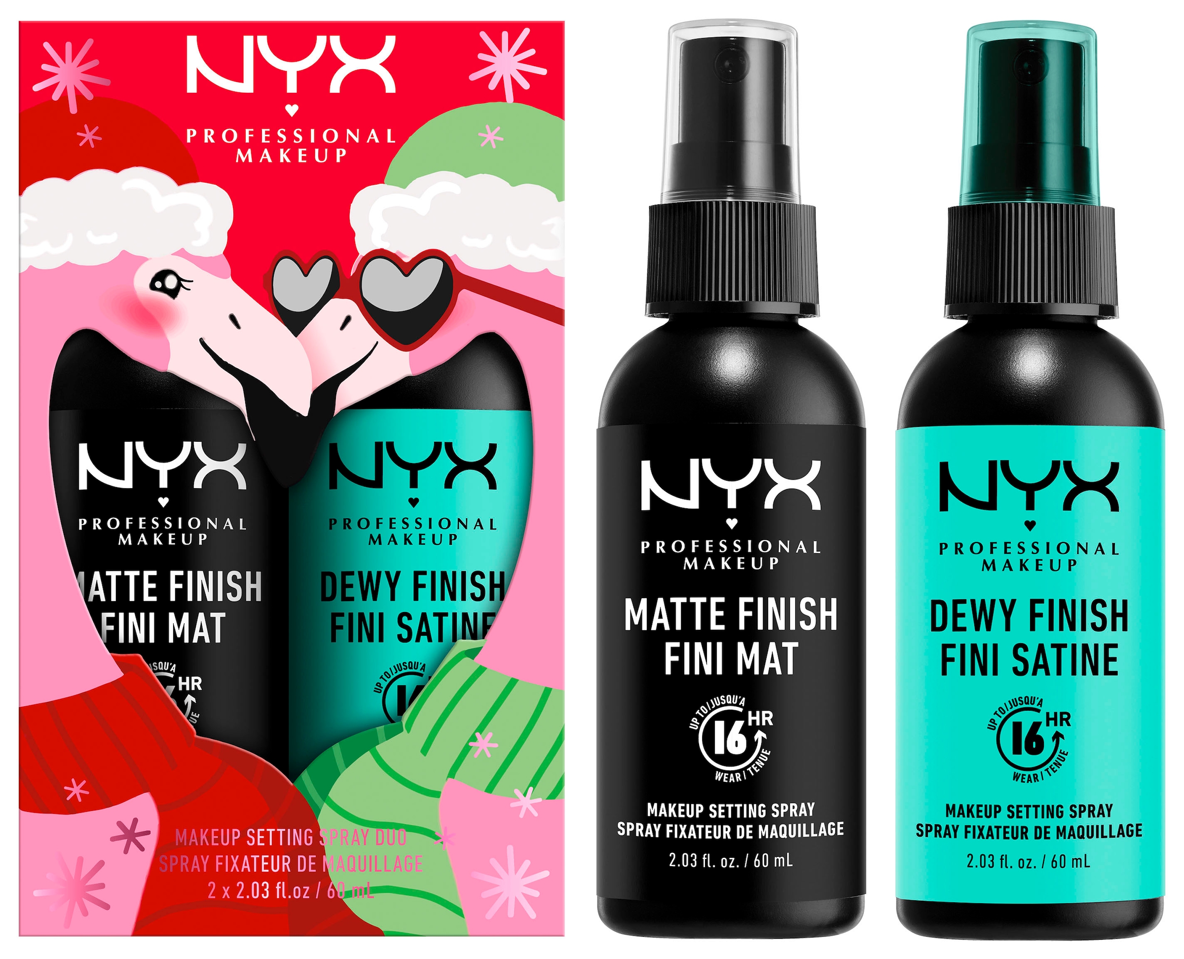 NYX Pflege-Set »NYX Setting Spray Dewy« Duo bestellen n online Matte Makeup Professional