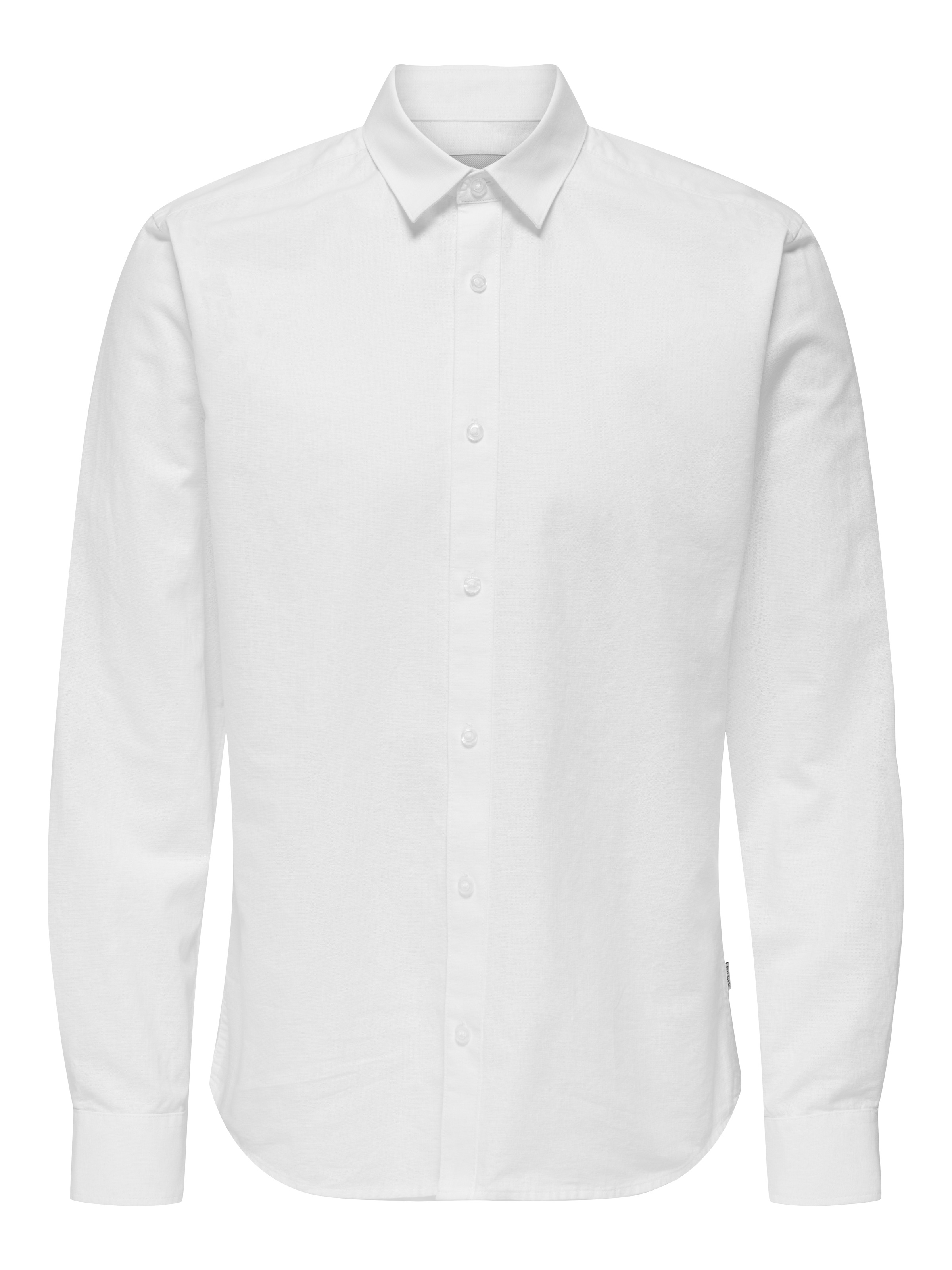 ONLY & SONS Langarmhemd »ONSCANTLEY LIFE LS SOLID LINEN SHIR OTL«