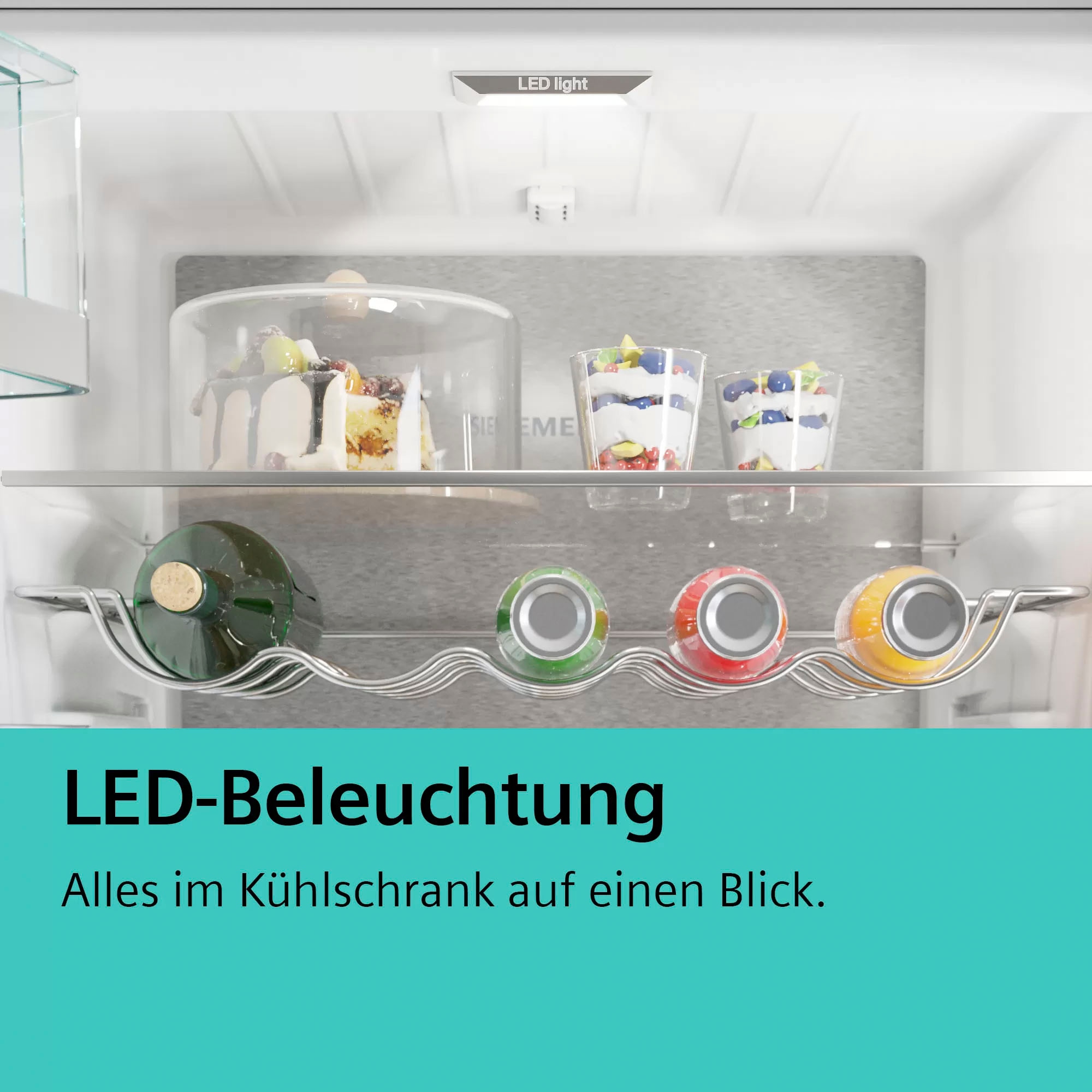 SIEMENS European Side-by-Side iQ500, 186 cm hoch, 120 cm breit, mit Flaschenregal-Schnellkühlfunktion-höhenverstellbare Füße-Umluftkühlung