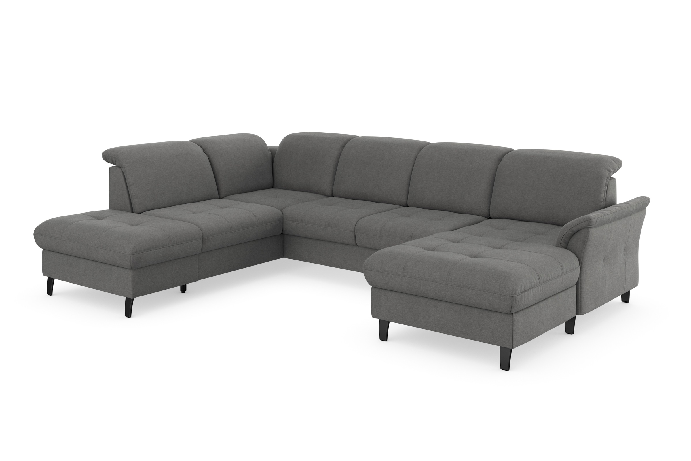 sit&more Wohnlandschaft »Maggiore U-Form«, wahlweise mit Kopfteilverstellung, Bettfunktion und Stauraum