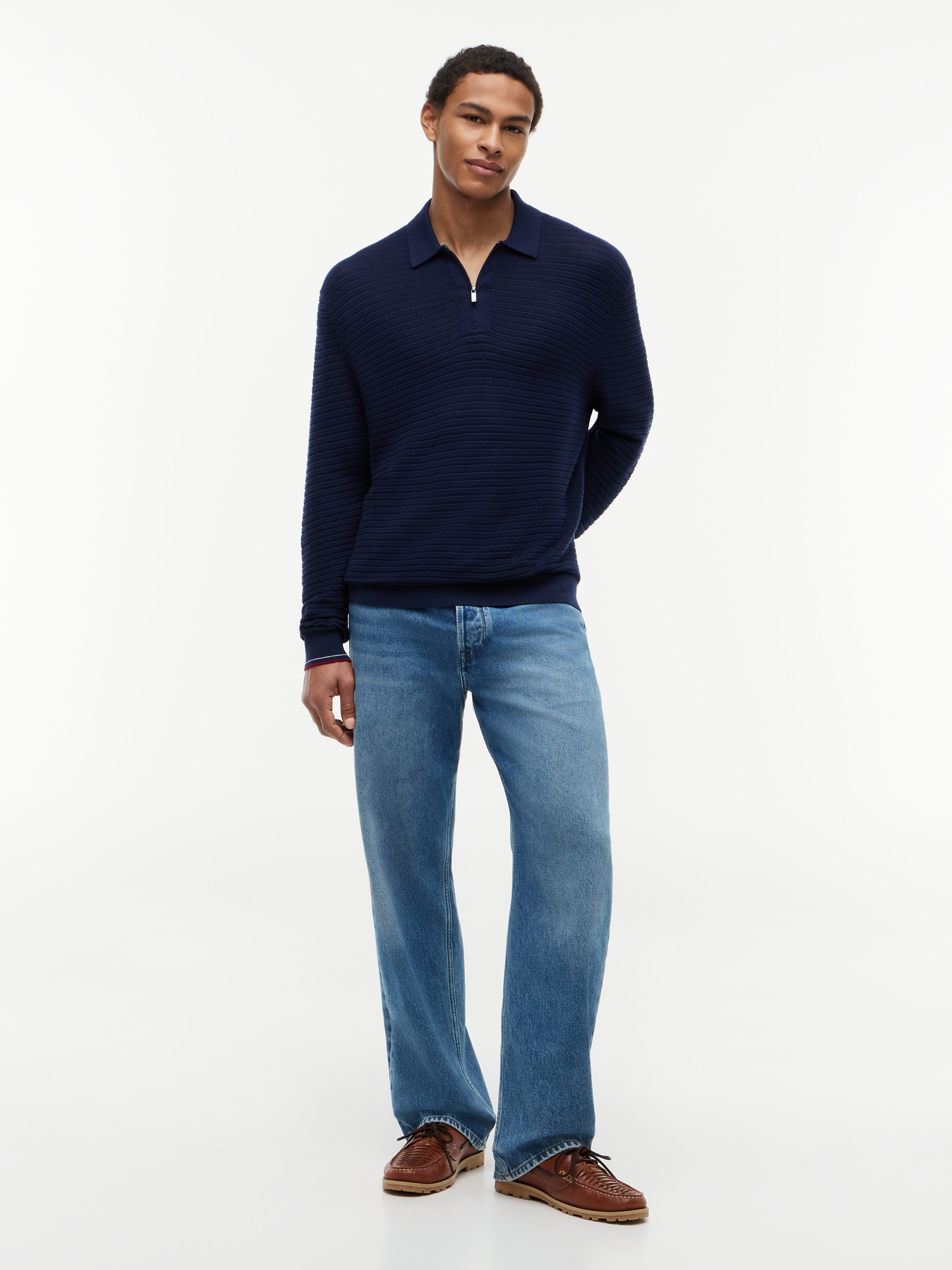 Tommy Hilfiger Polokragenpullover »DC KNITTED ZIP«