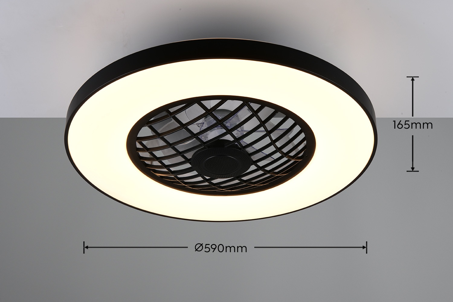 REALITY Leuchten LED Deckenleuchte »LINKÖPING mit Ventilator, Deckenventila günstig online kaufen