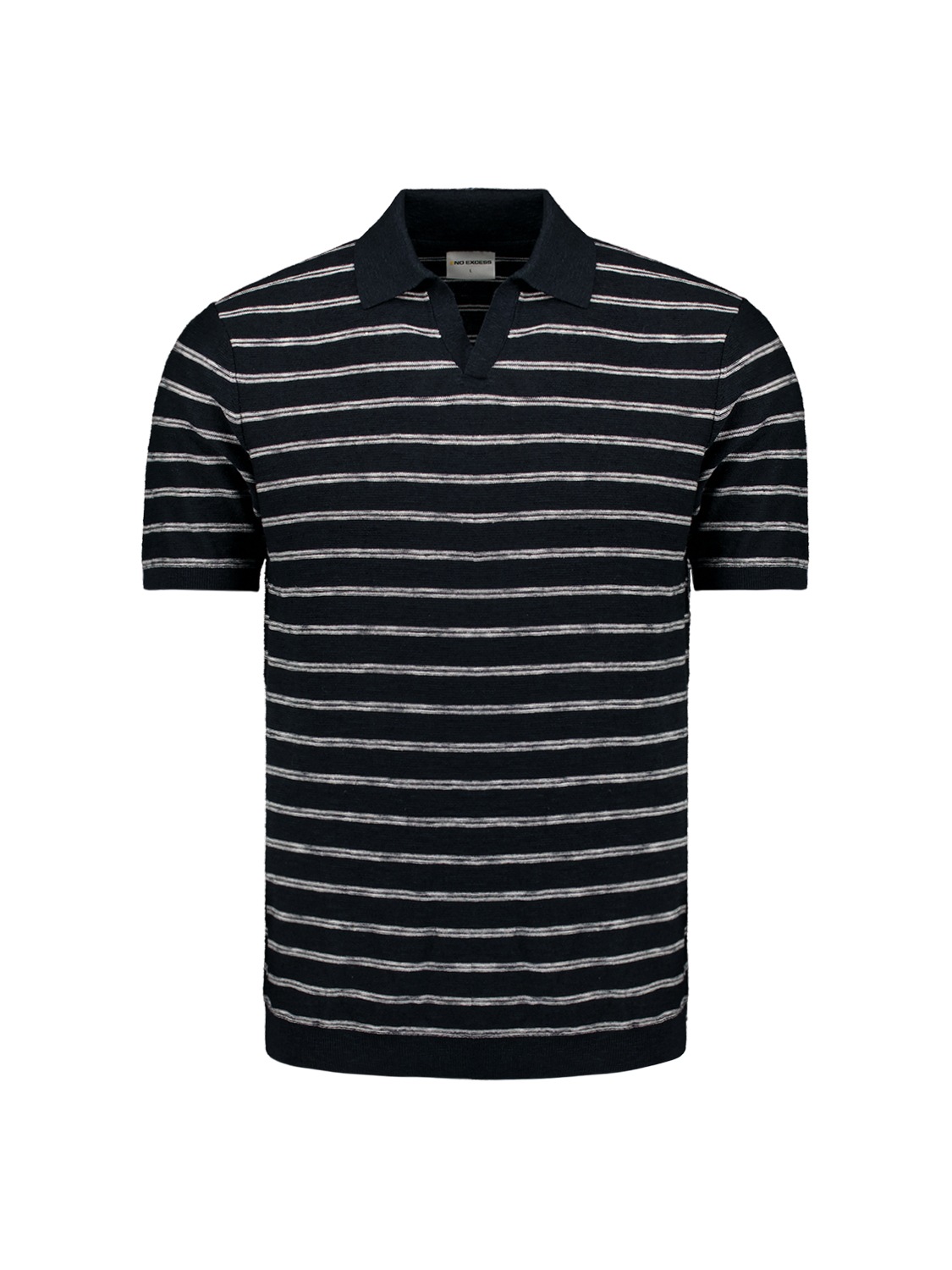 NO EXCESS T-Shirt »No Excess Poloshirt mit kurzen Ärmeln«