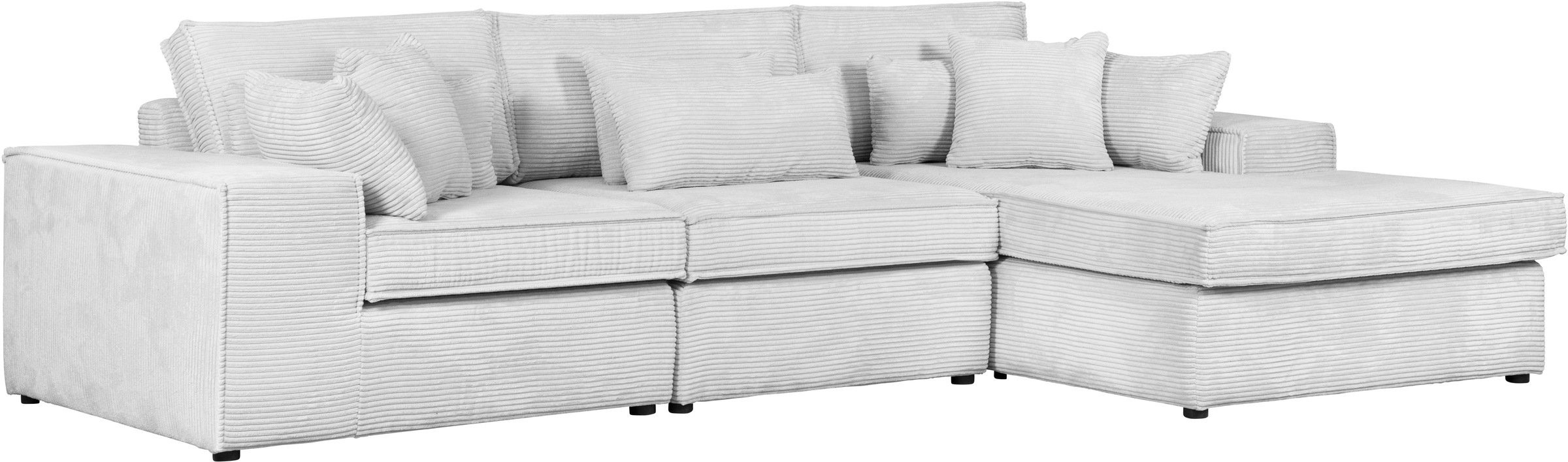 RAUM.ID Ecksofa »Florid L-Form«, 3 Teile, bestehend aus Modulen, viele Bezugsqualitäten, auch in Cord